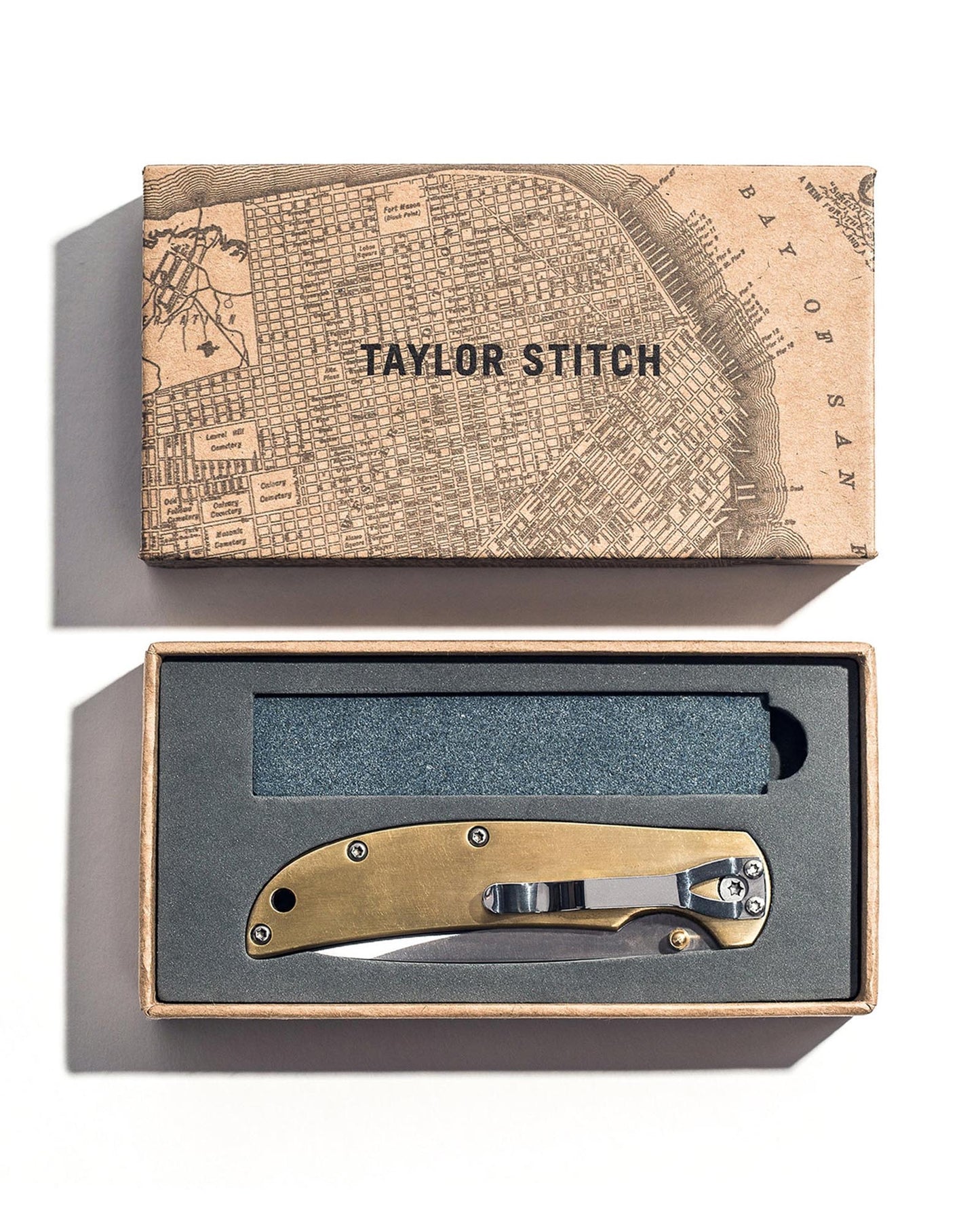 The Drop Point Knife in Brass