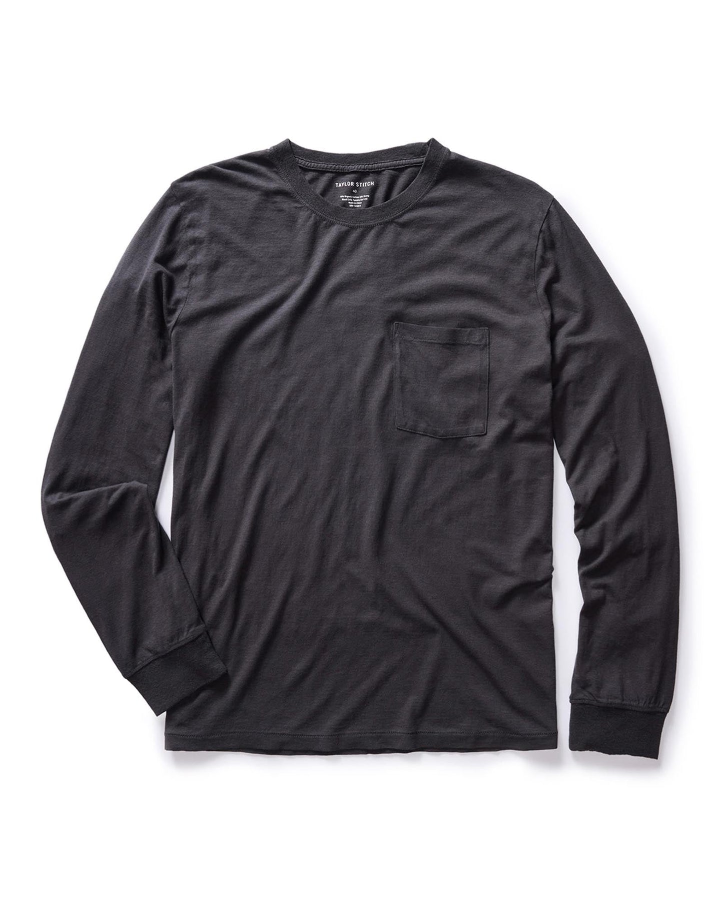The Cotton Hemp Long Sleeve Tee in Charcoal