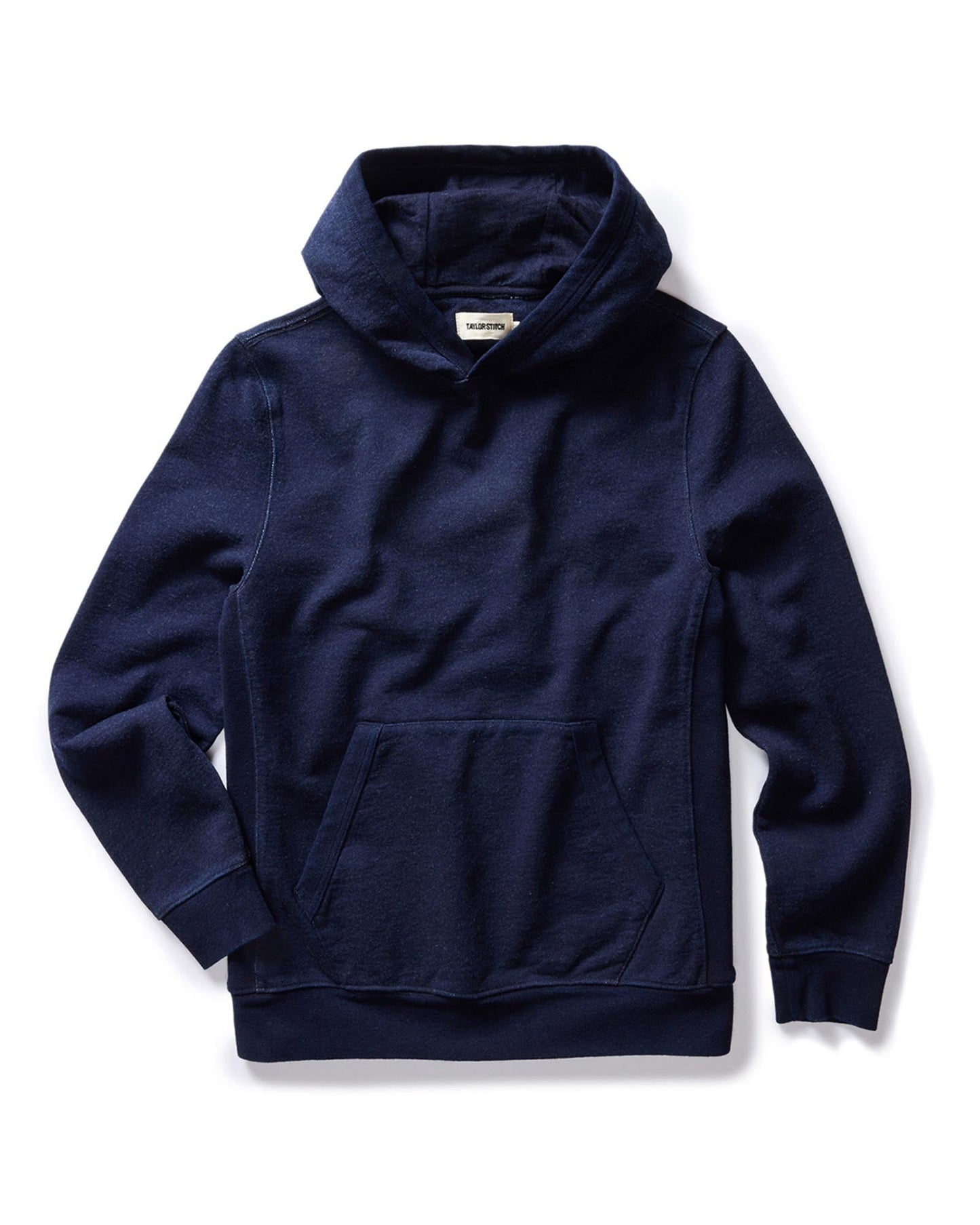 The Apres Hoodie in Rinsed Indigo Terry