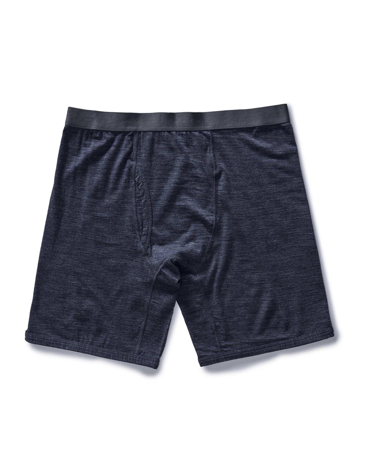 The Merino Boxer in Heather Navy