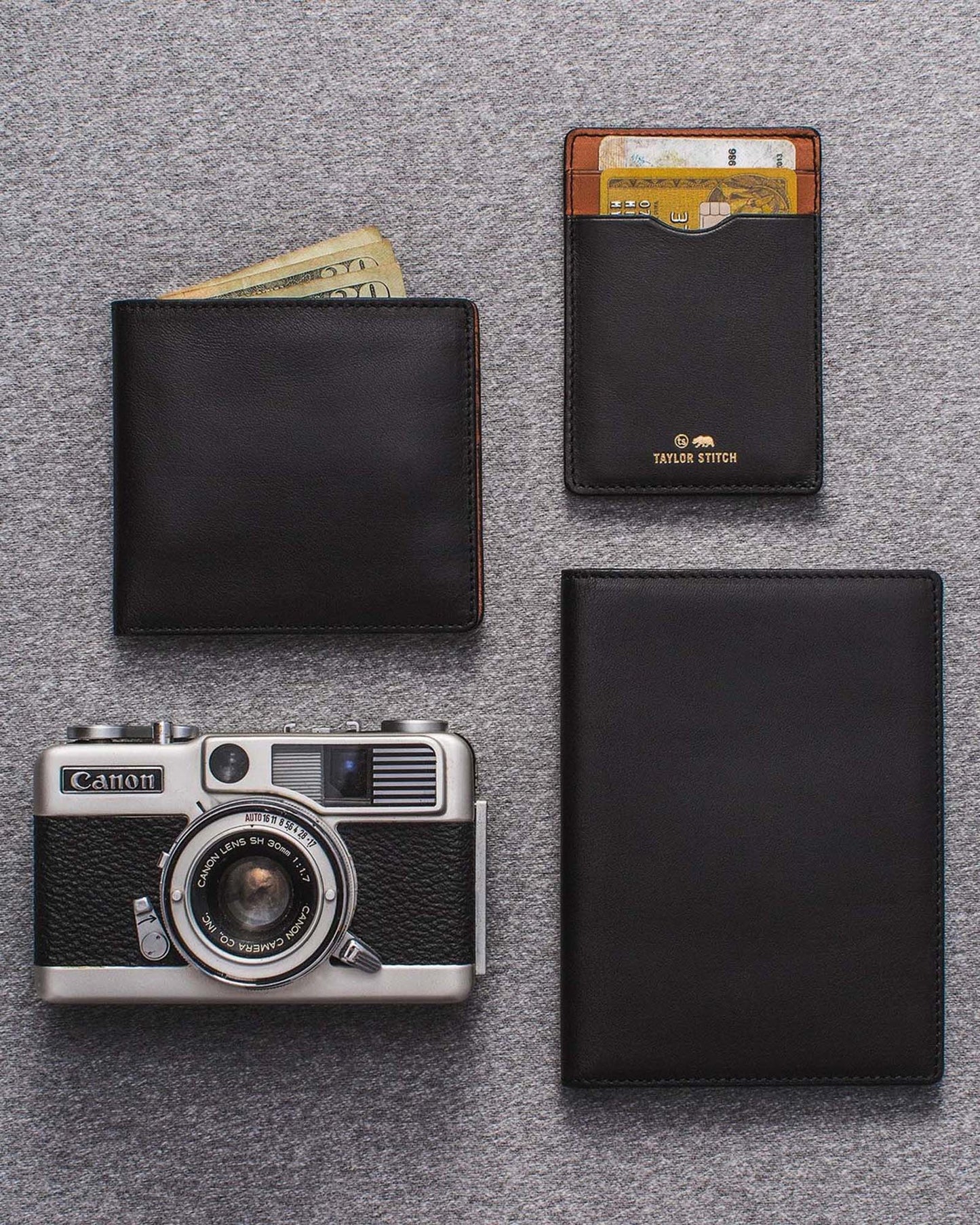 The Minimalist Billfold Wallet in Black