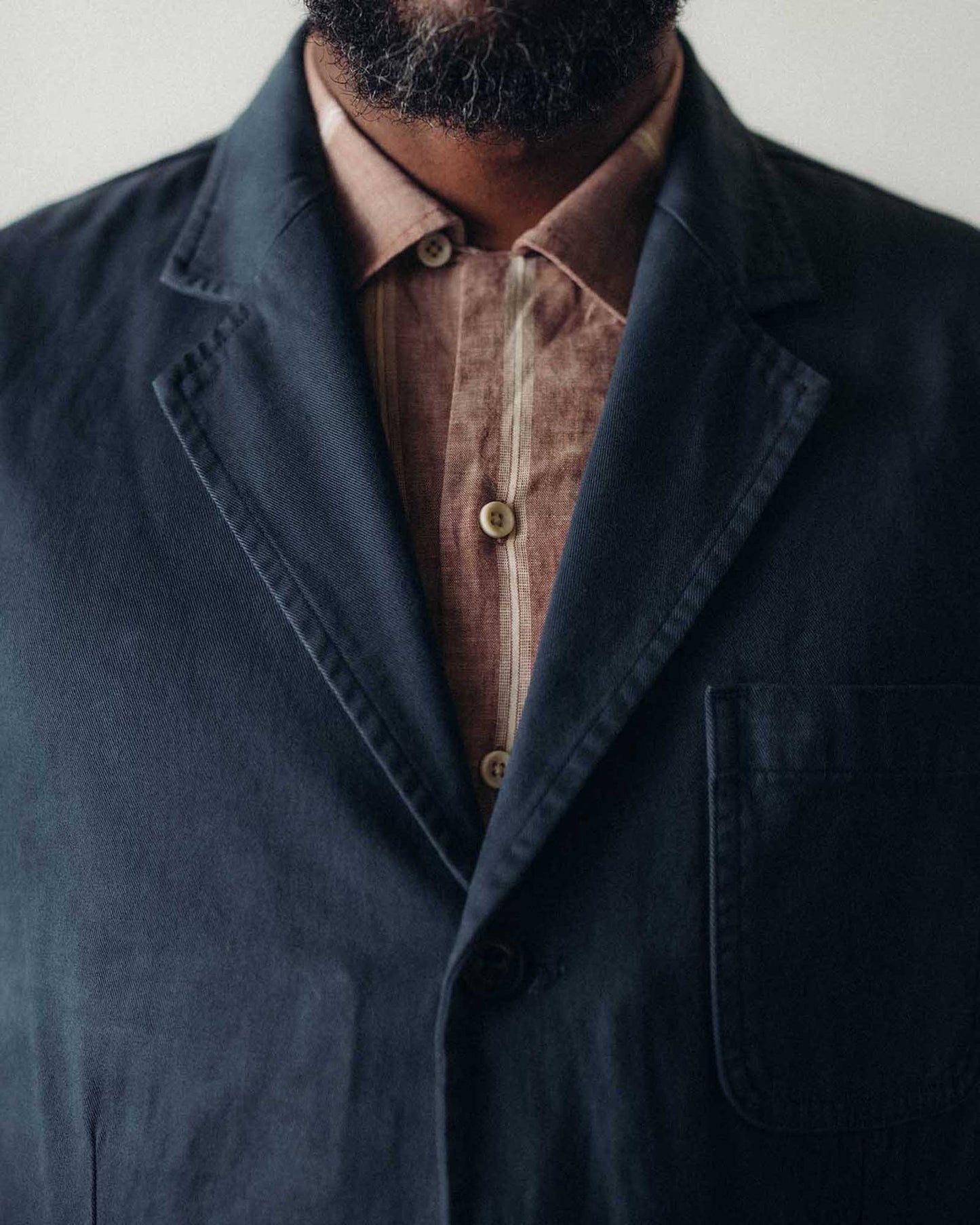 The Foundation Sportcoat in Organic Navy Twill