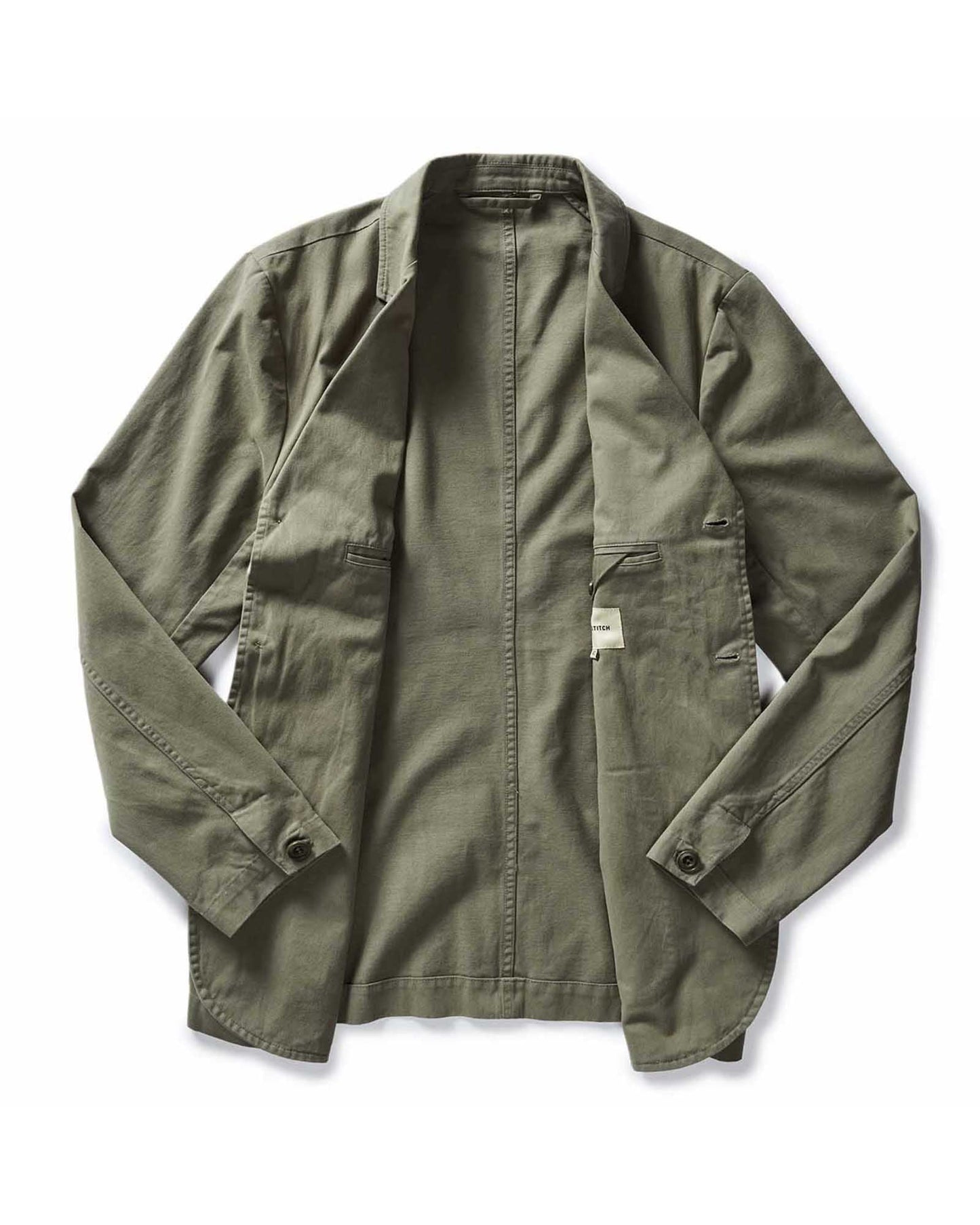 The Foundation Sportcoat in Organic Smoked Olive Twill