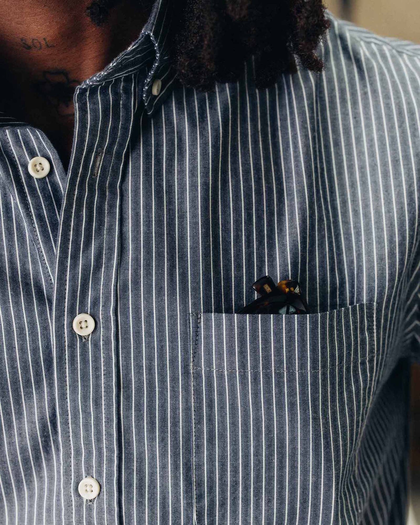 The Jack in Rinsed Indigo Stripe