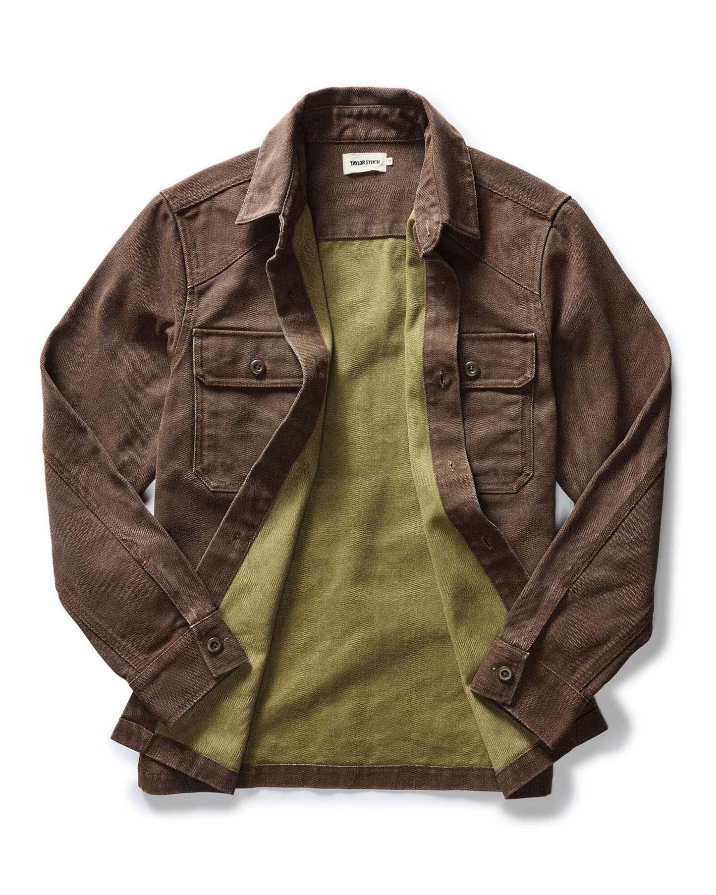 The Shop Shirt in Aged Penny Chipped Canvas