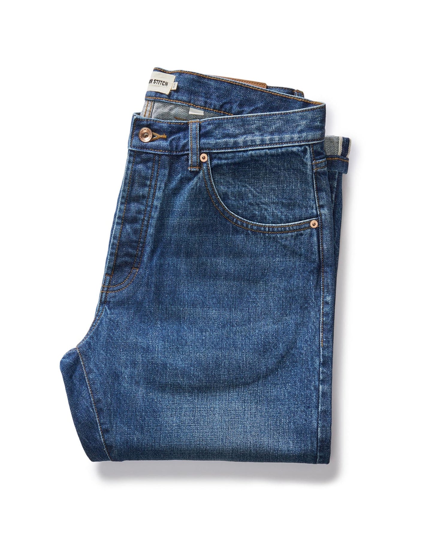 The Slim Jean in Mid Wash Organic Selvedge