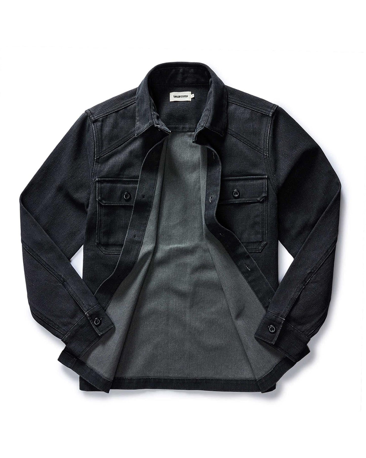 The Shop Shirt in Coal Chipped Canvas