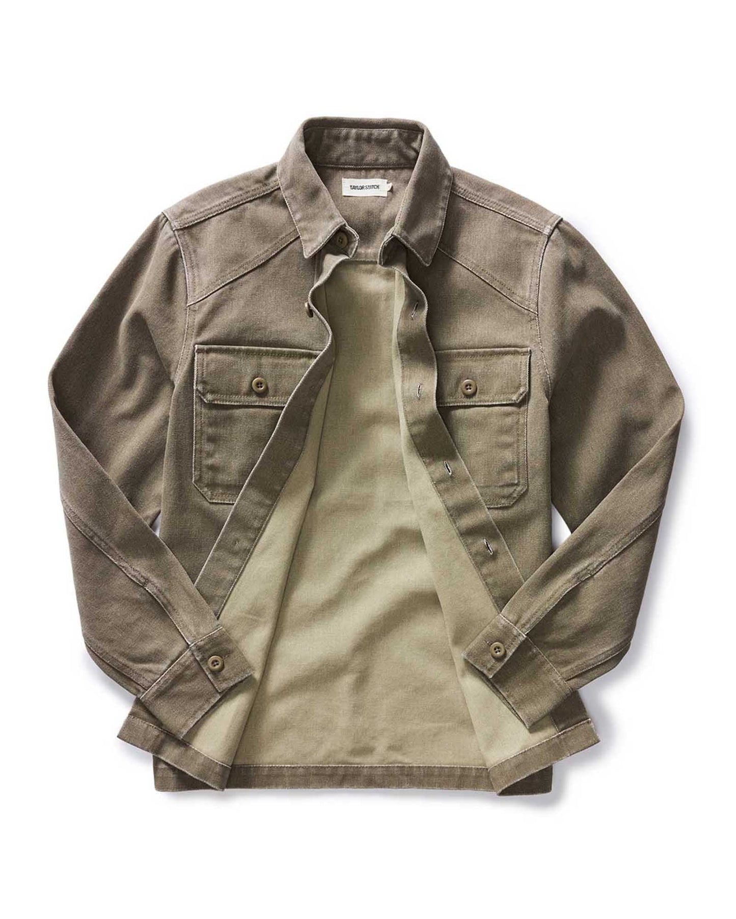 The Shop Shirt in Stone Chipped Canvas