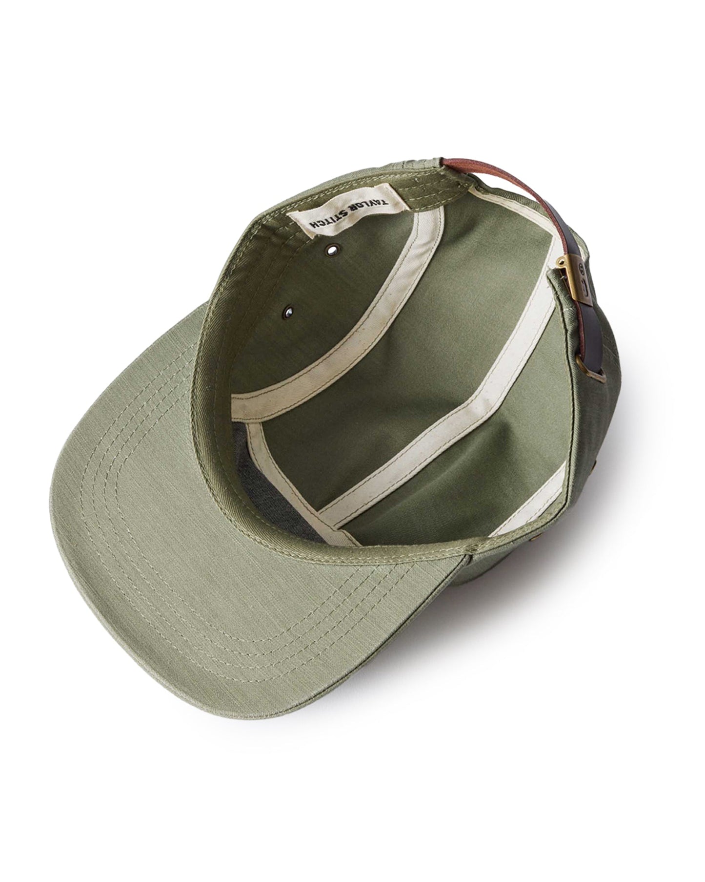 The 5-Panel Cap in Field Olive Reverse Sateen