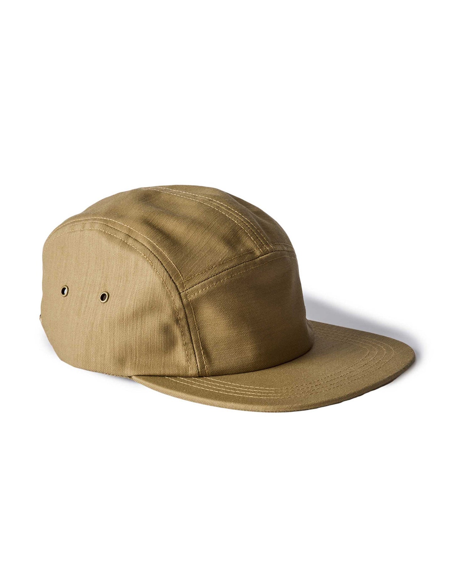 The 5-Panel Cap in Khaki Reverse Sateen