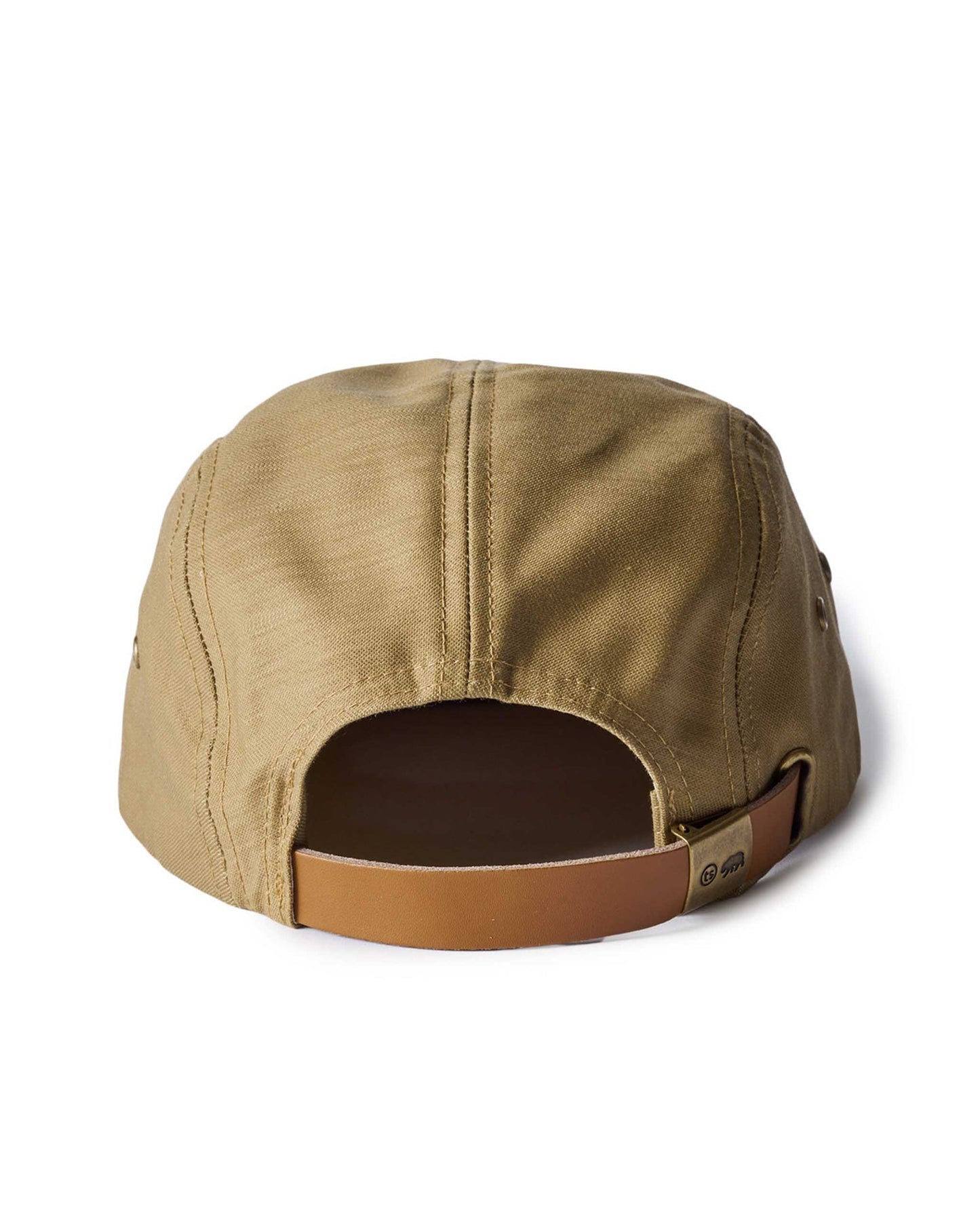 The 5-Panel Cap in Khaki Reverse Sateen