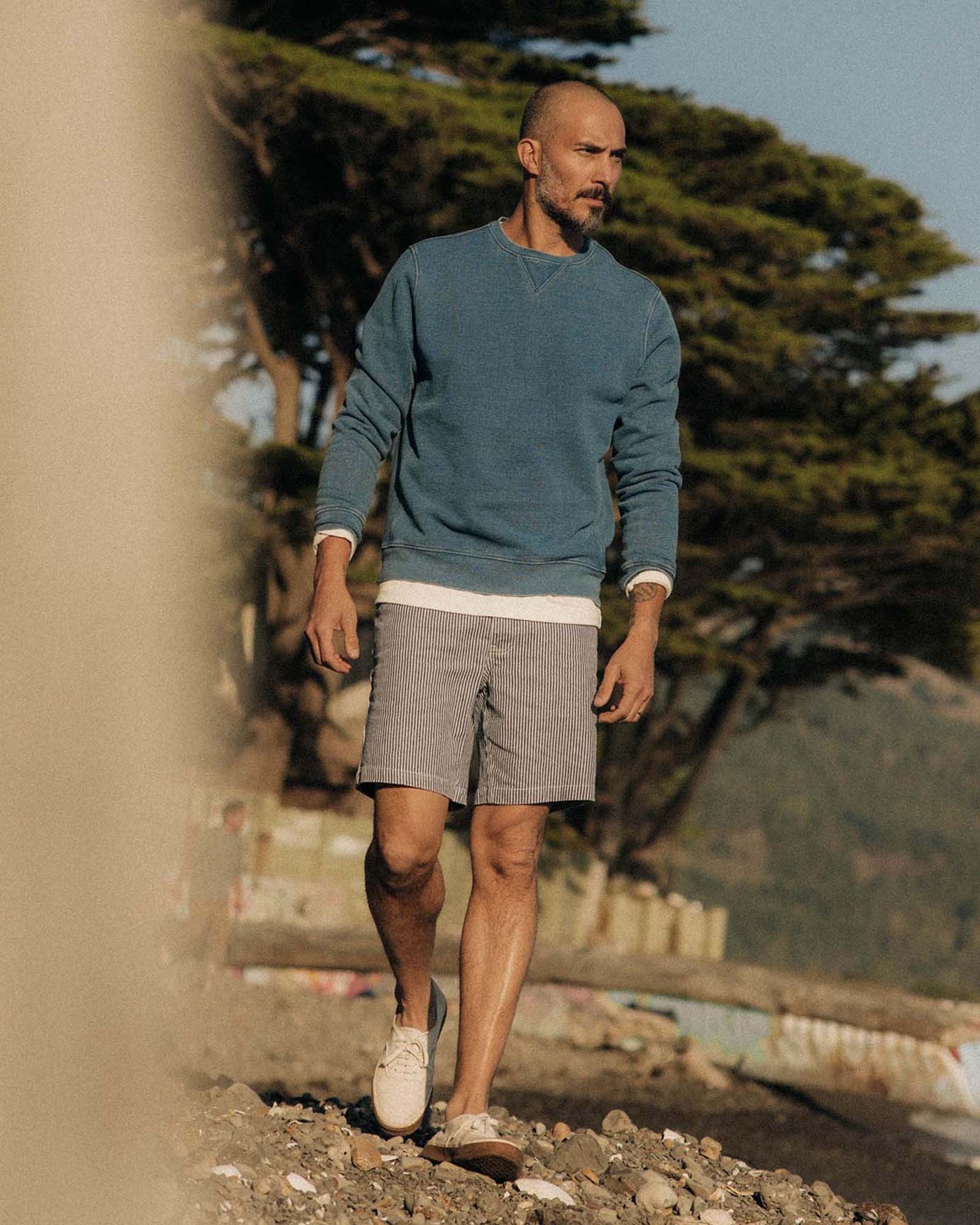 The Apres Crew in Washed Indigo Terry