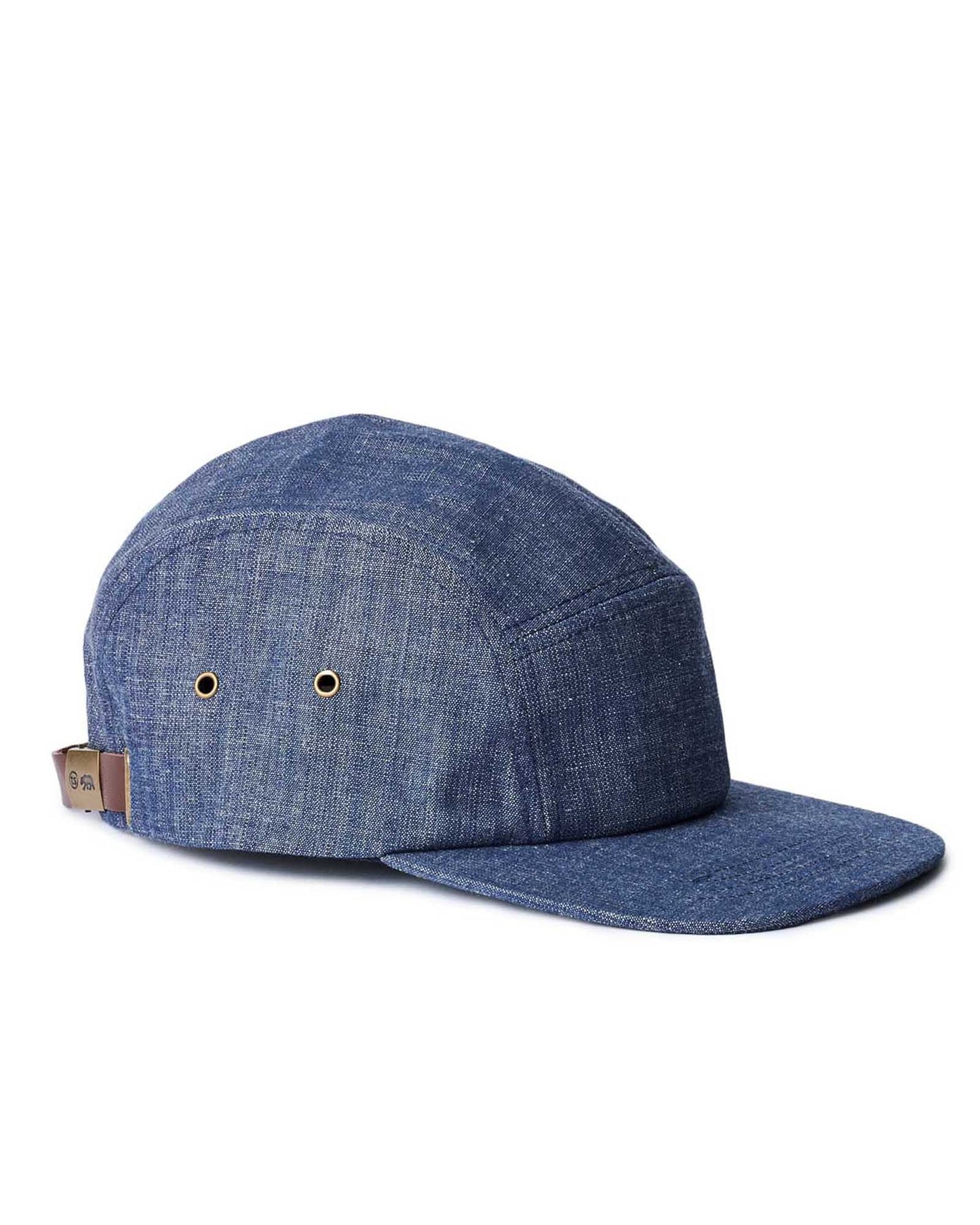 The 5-Panel Cap in Washed Indigo