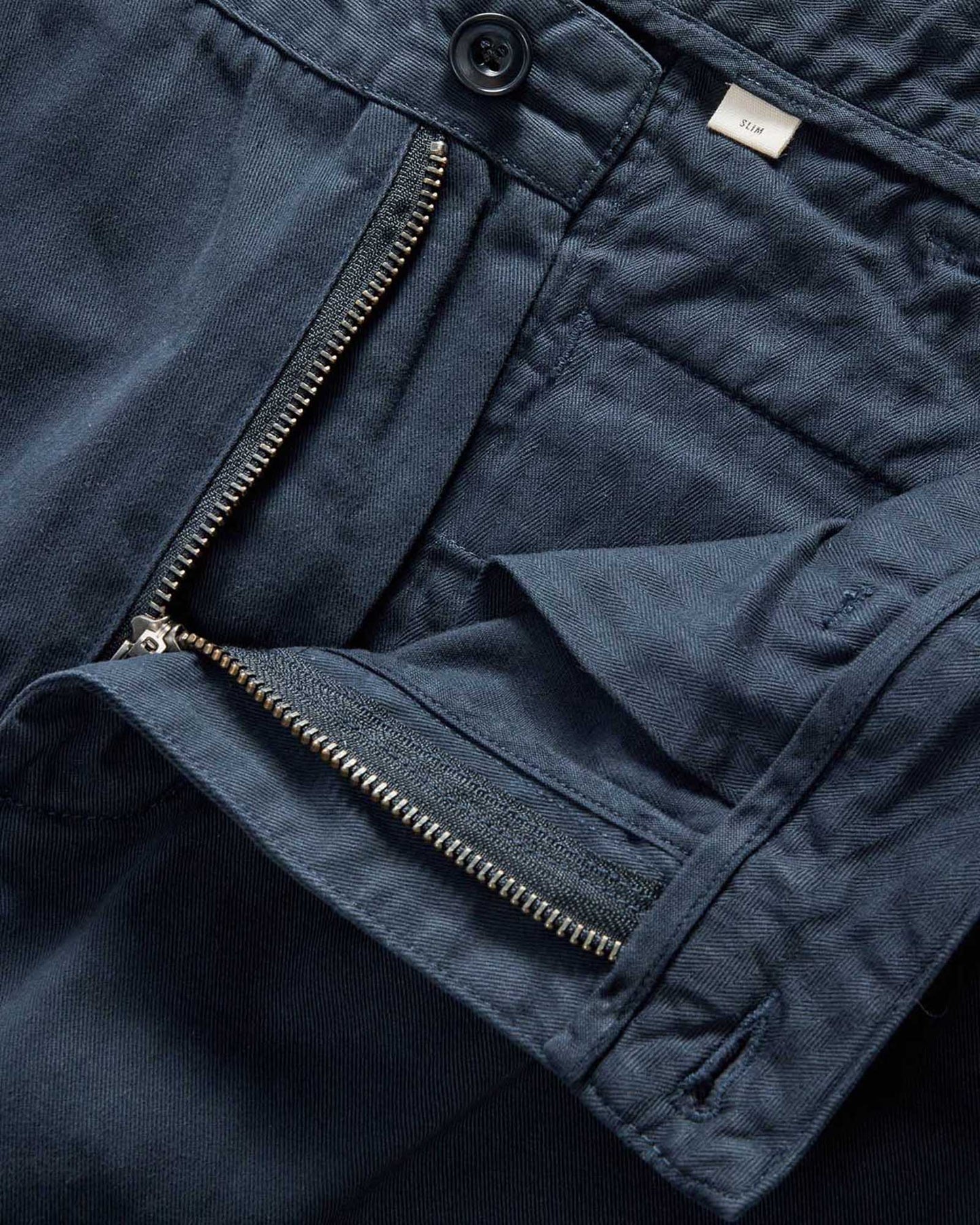 The Slim Foundation Pant in Organic Navy