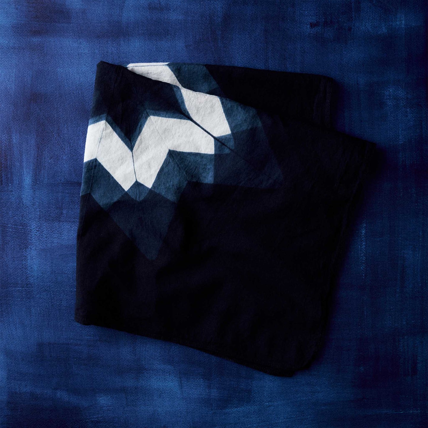 The Hand Dyed Bandana in Indigo Star