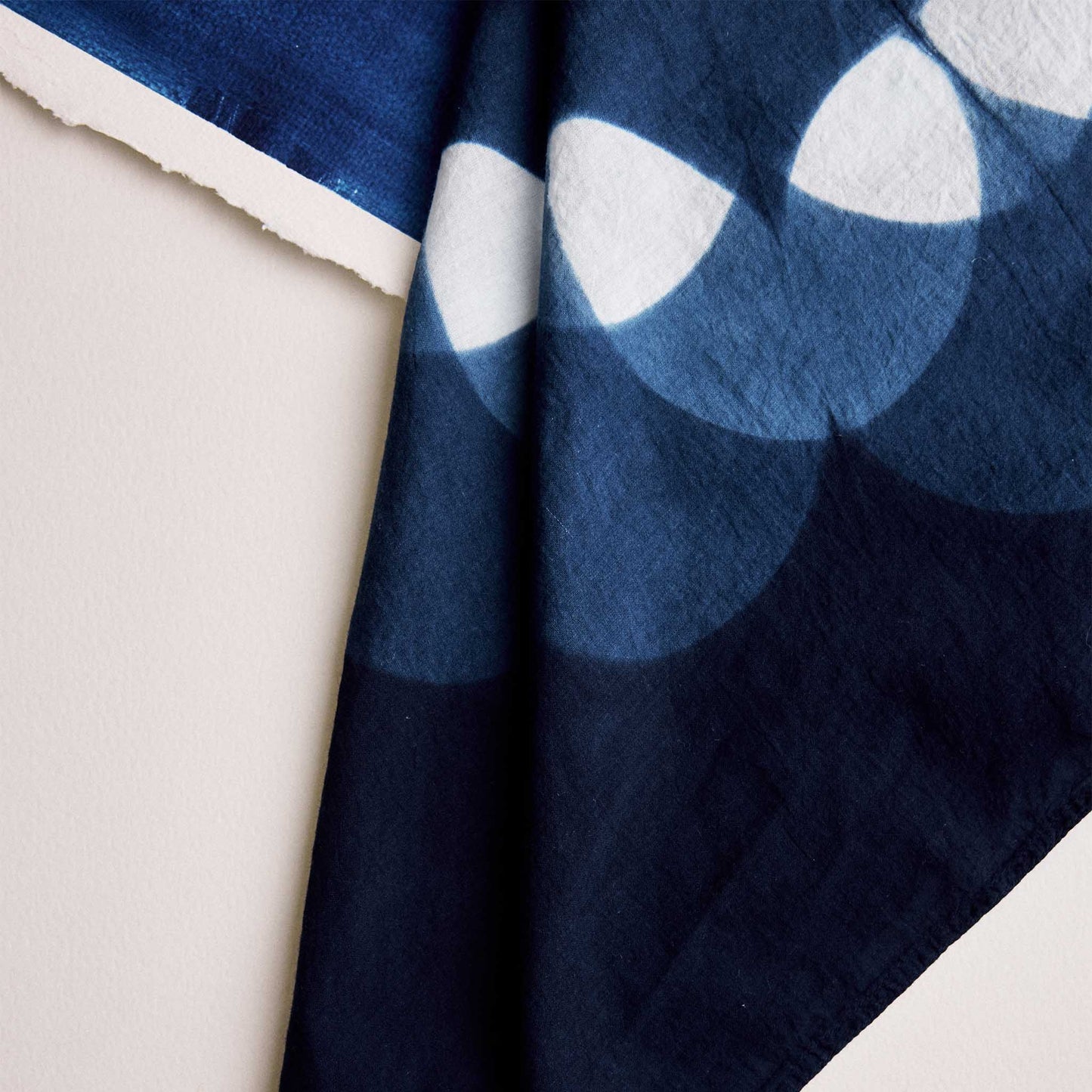 The Hand Dyed Bandana in Indigo Petal