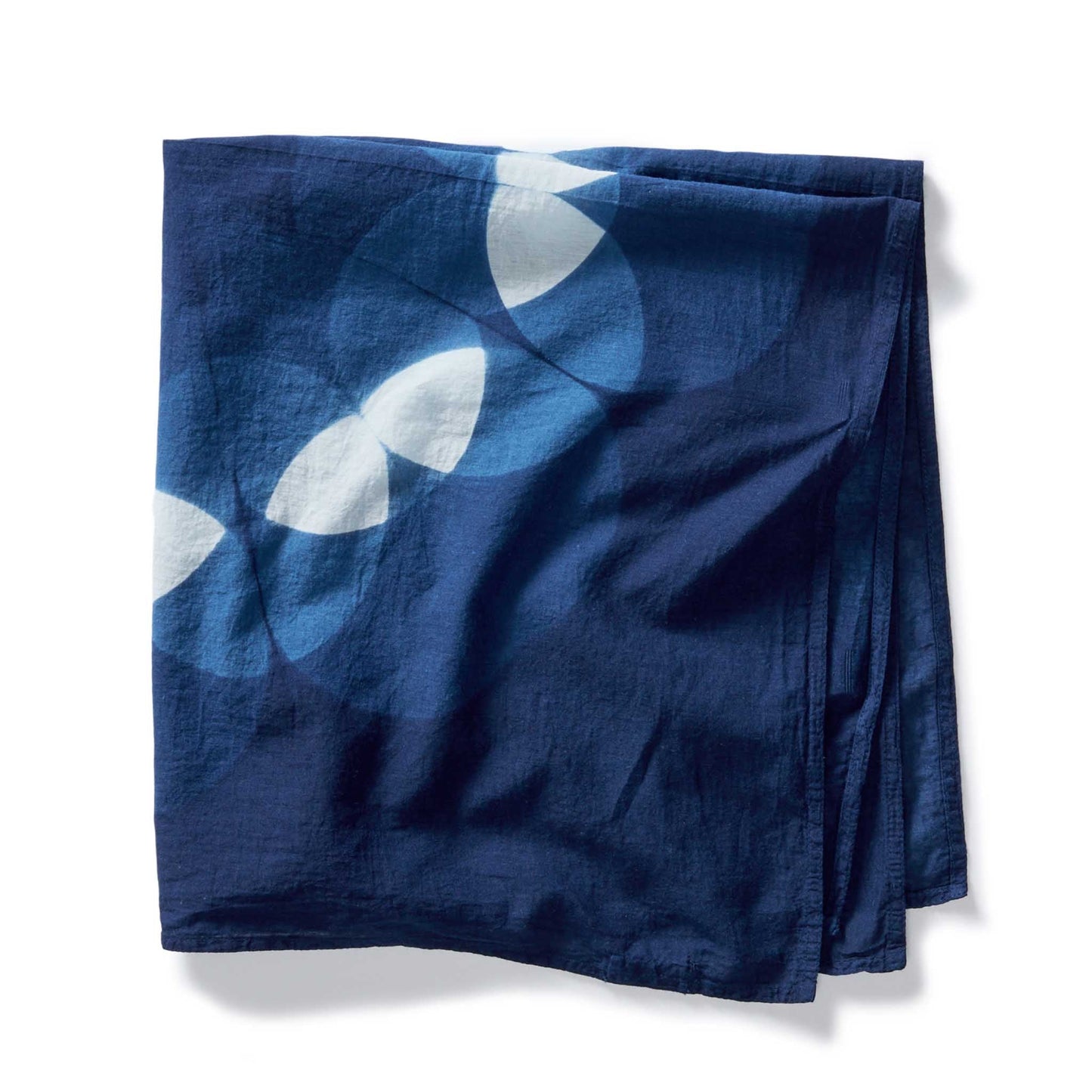 The Hand Dyed Bandana in Indigo Petal