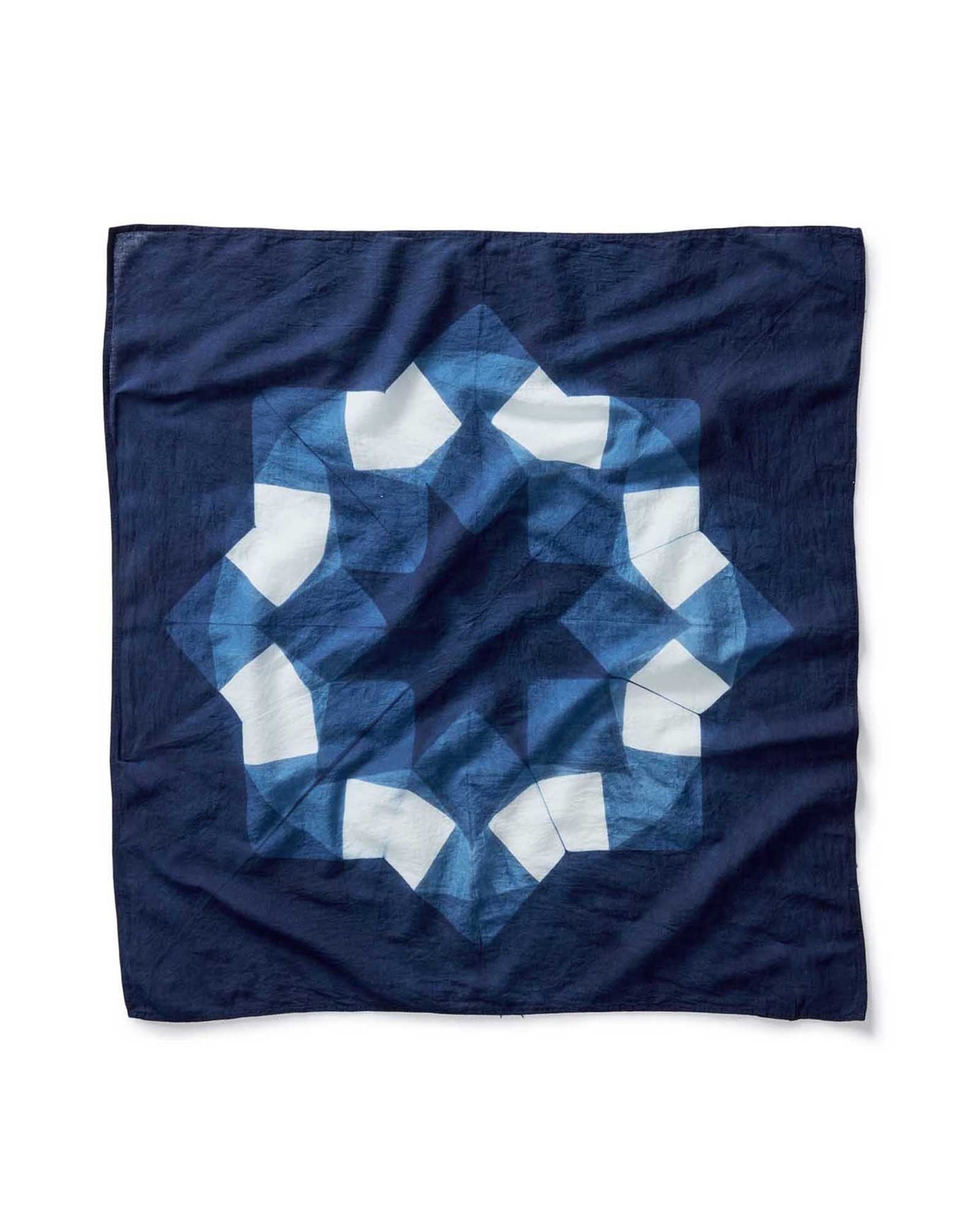 The Hand Dyed Bandana in Indigo Burst