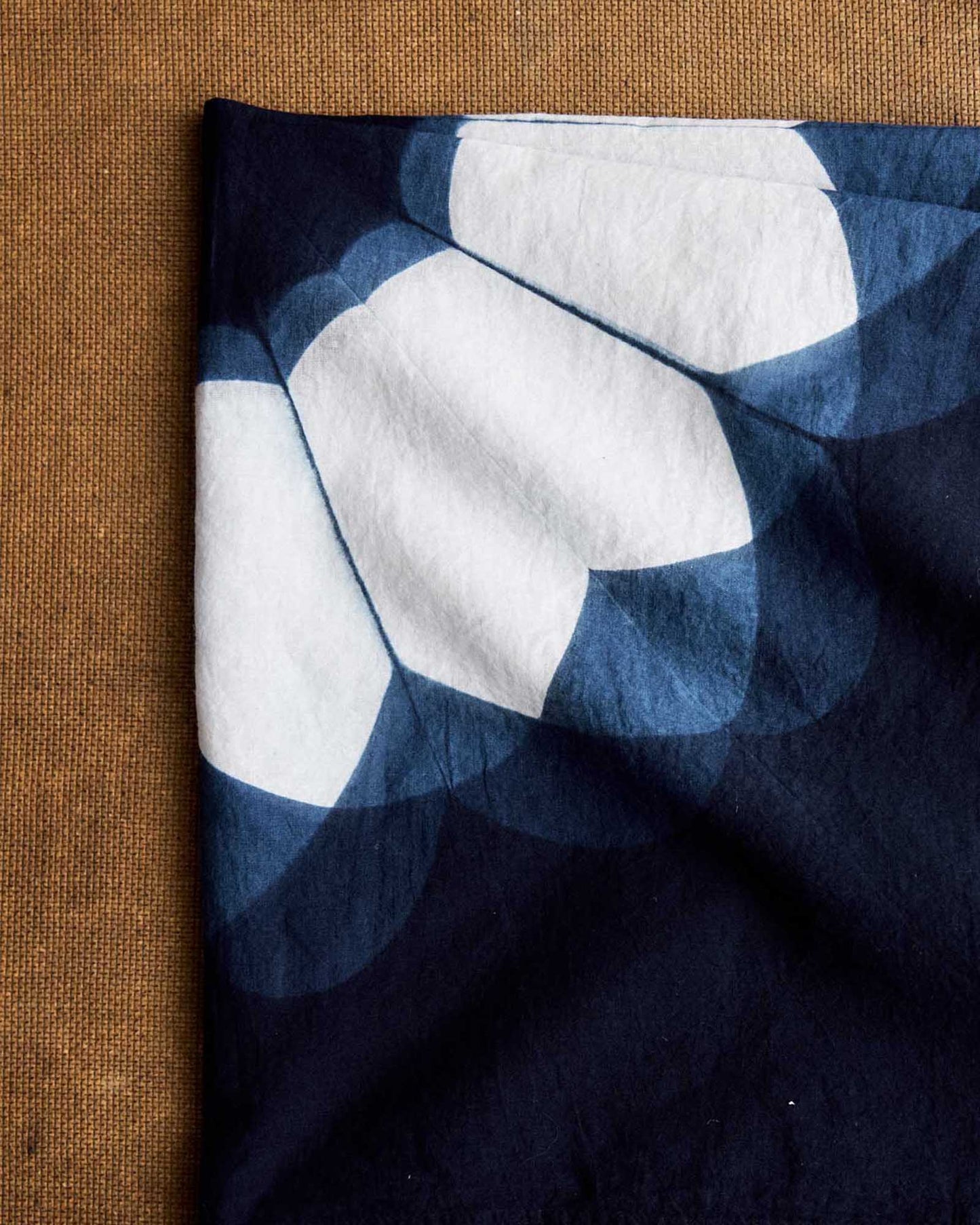 The Hand Dyed Bandana in Indigo Sunflower