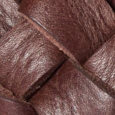 The Braided Belt in Dark Brown