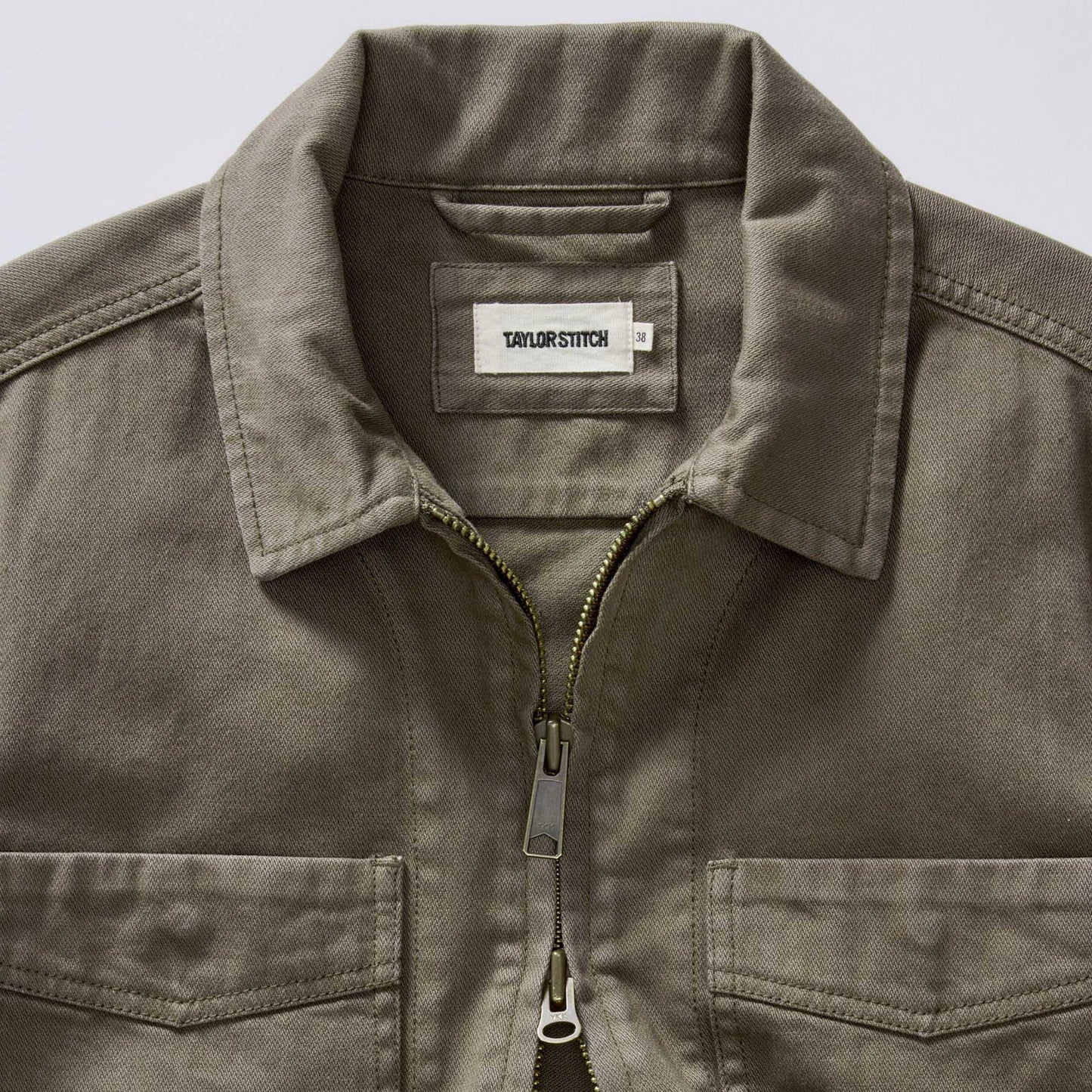 The Station Jacket in Fatigue Olive Broken Twill