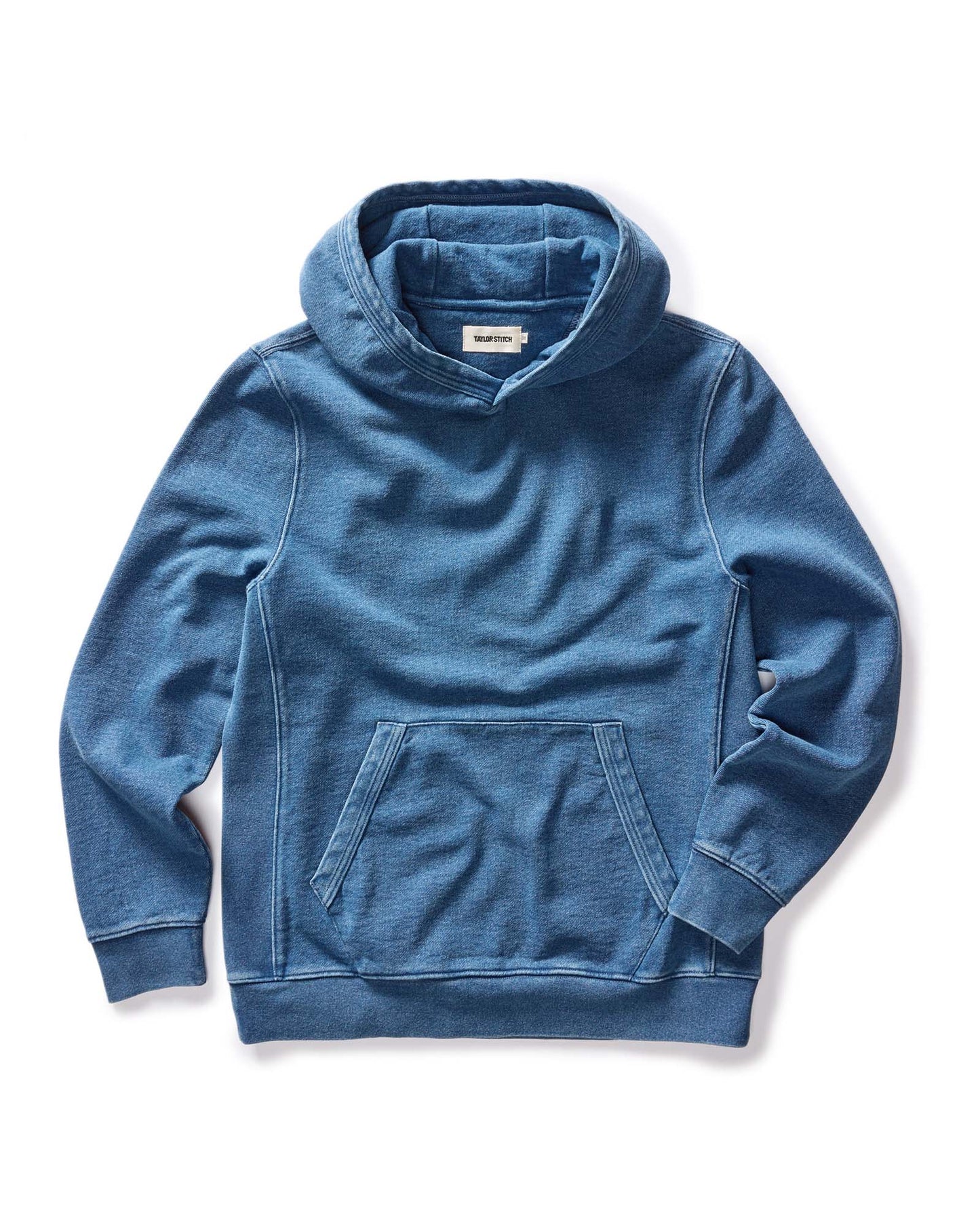 The Apres Hoodie in Washed Indigo Terry