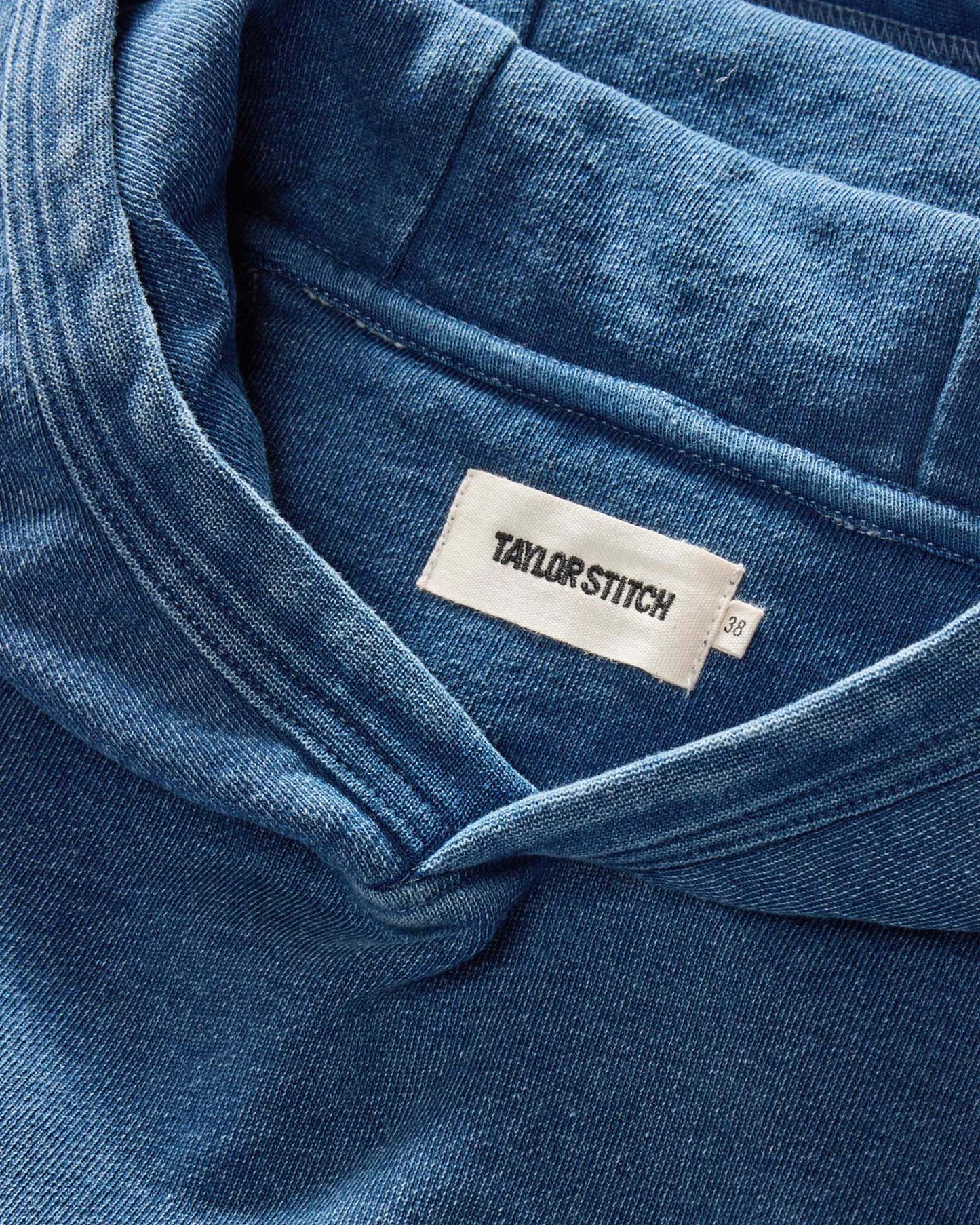 The Apres Hoodie in Washed Indigo Terry