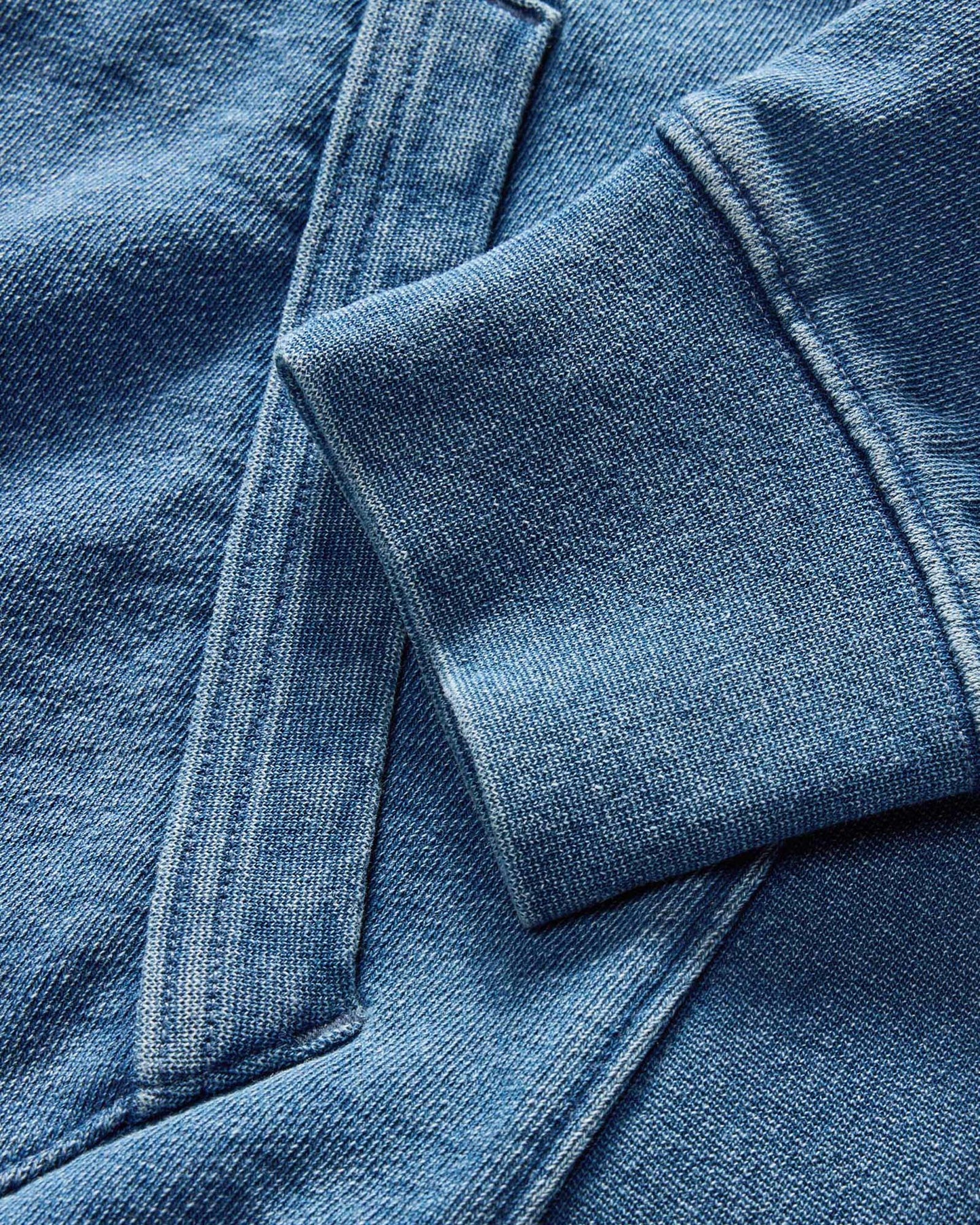 The Apres Hoodie in Washed Indigo Terry