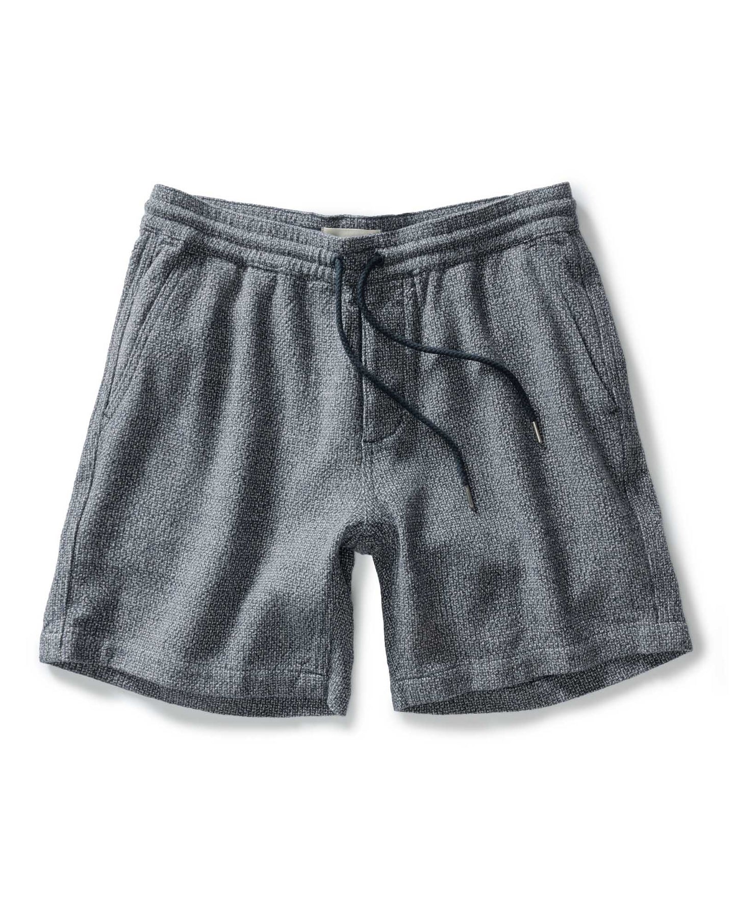 The Apres Short in Navy Linen Tweed