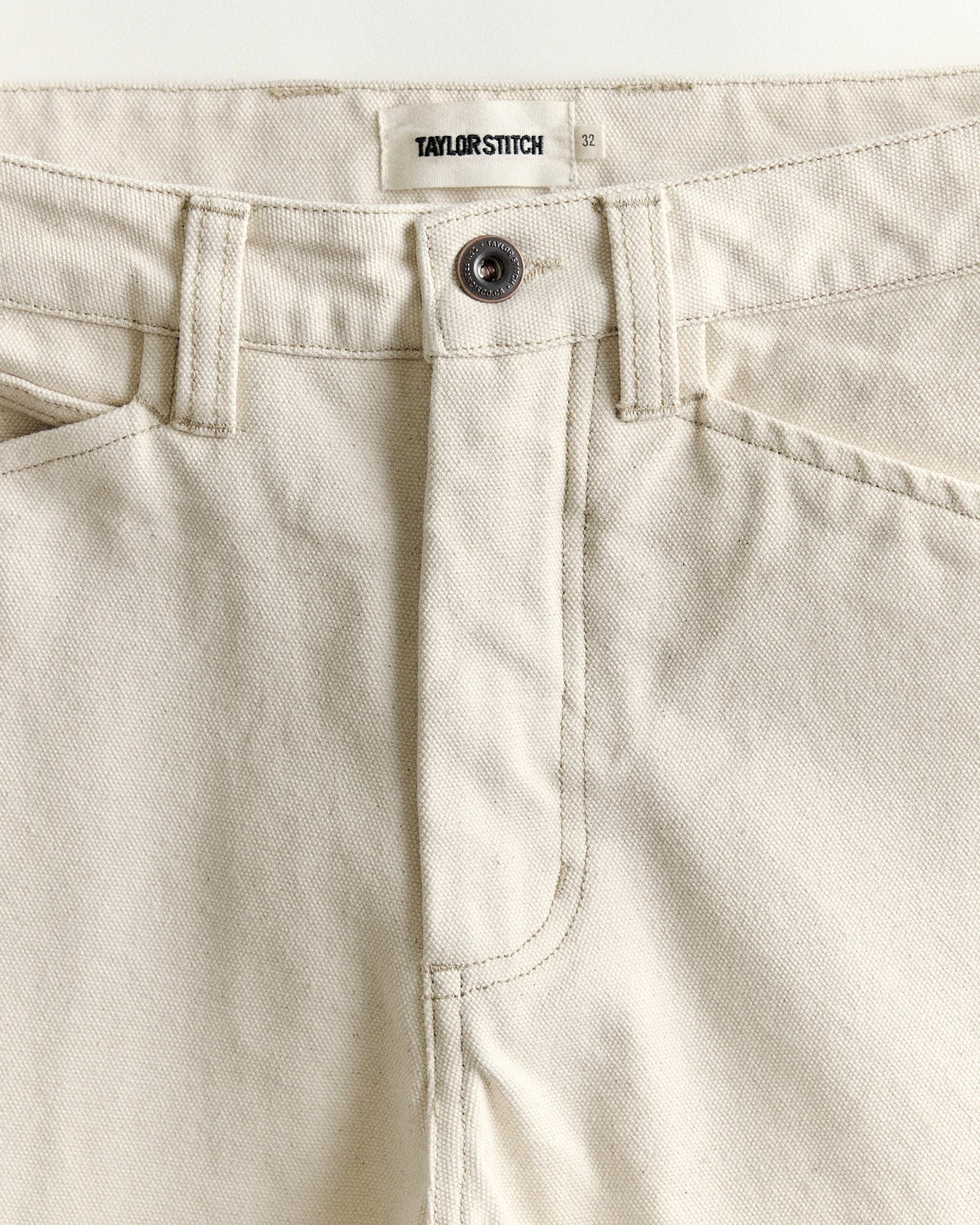 The Painter Pant in Seeded Natural Chipped Canvas