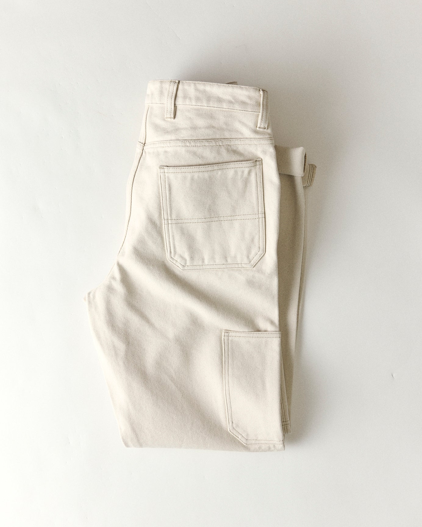 The Painter Pant in Seeded Natural Chipped Canvas