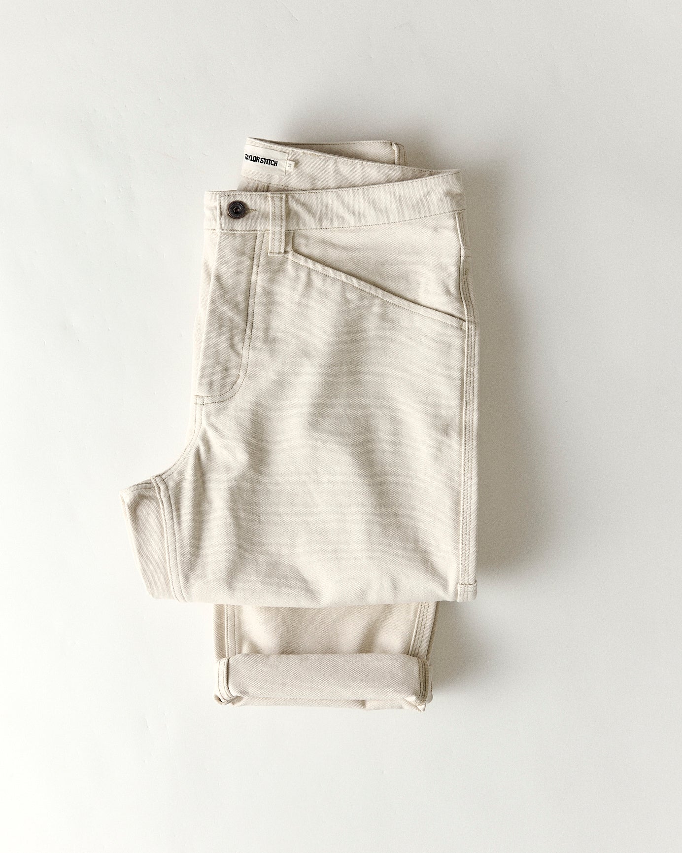 The Painter Pant in Seeded Natural Chipped Canvas