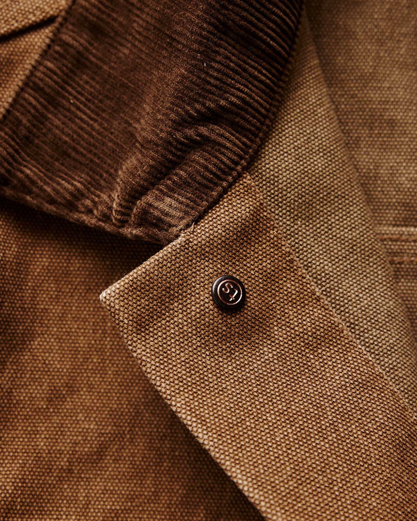 The Ryder Jacket in Tobacco Chipped Canvas