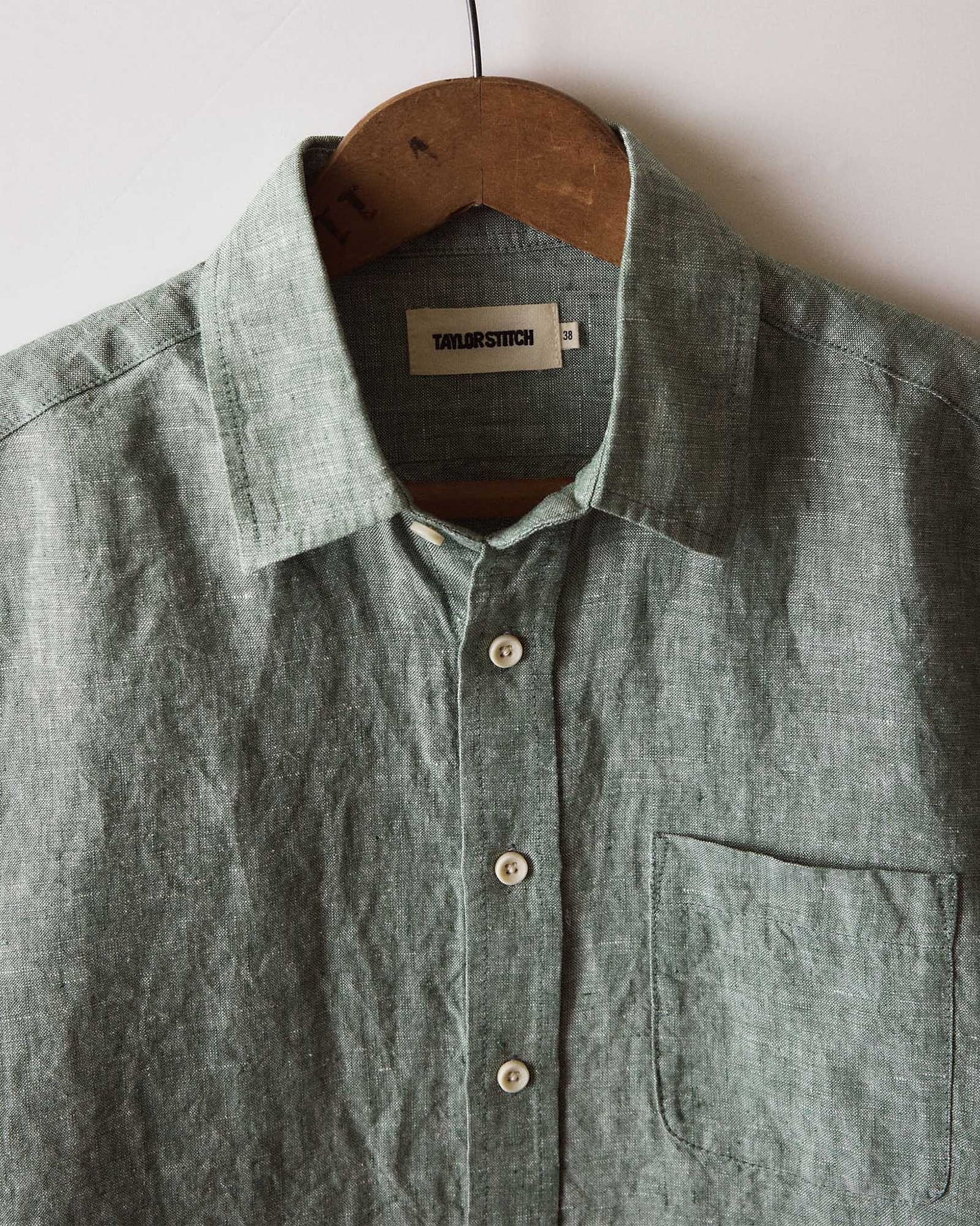 The Short Sleeve California in Cilantro Hemp