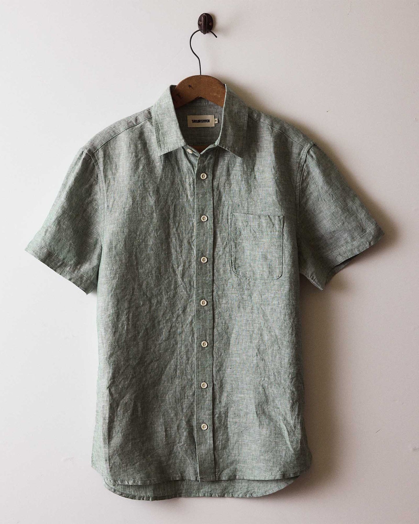 The Short Sleeve California in Cilantro Hemp
