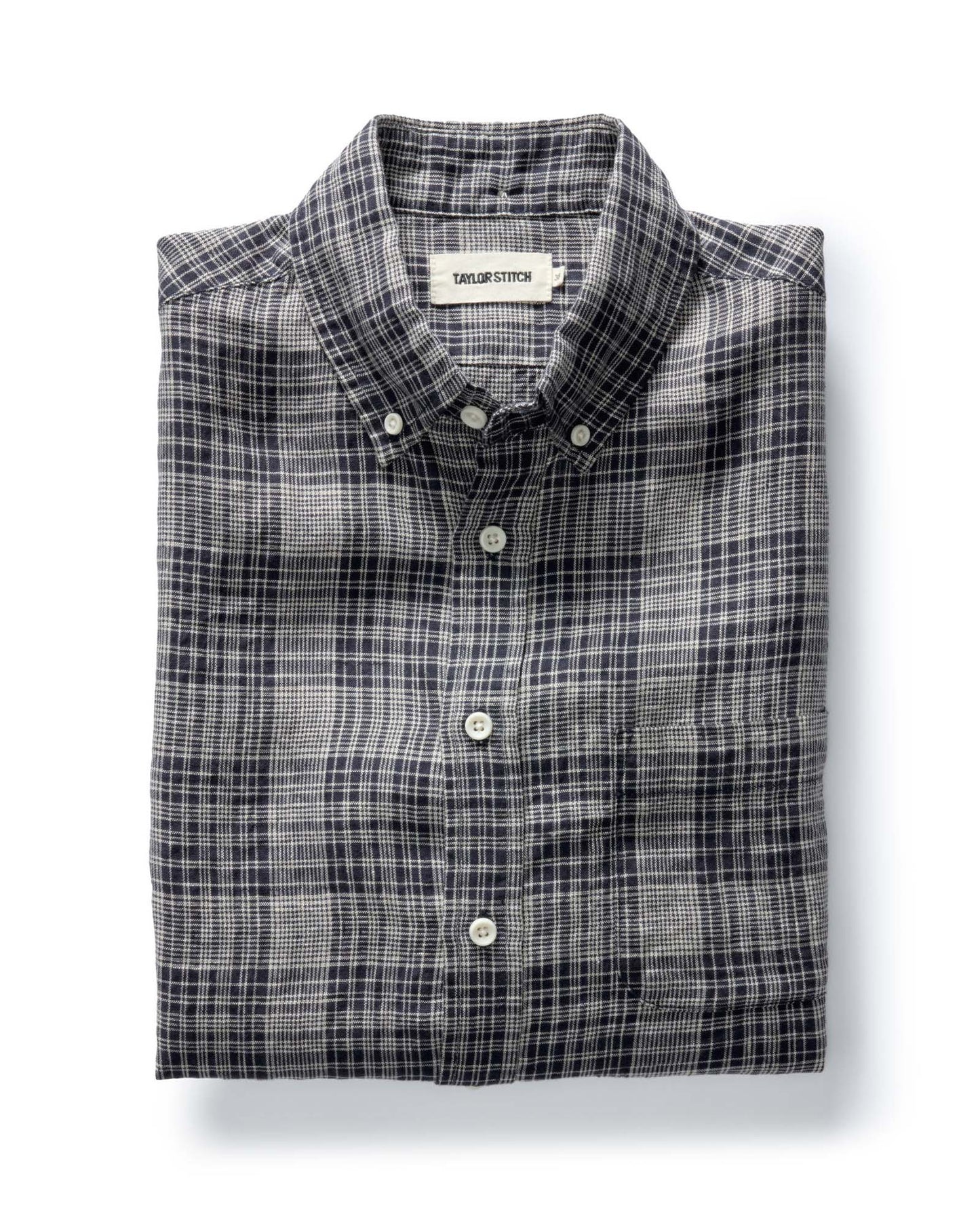 The Jack in Navy Plaid Linen