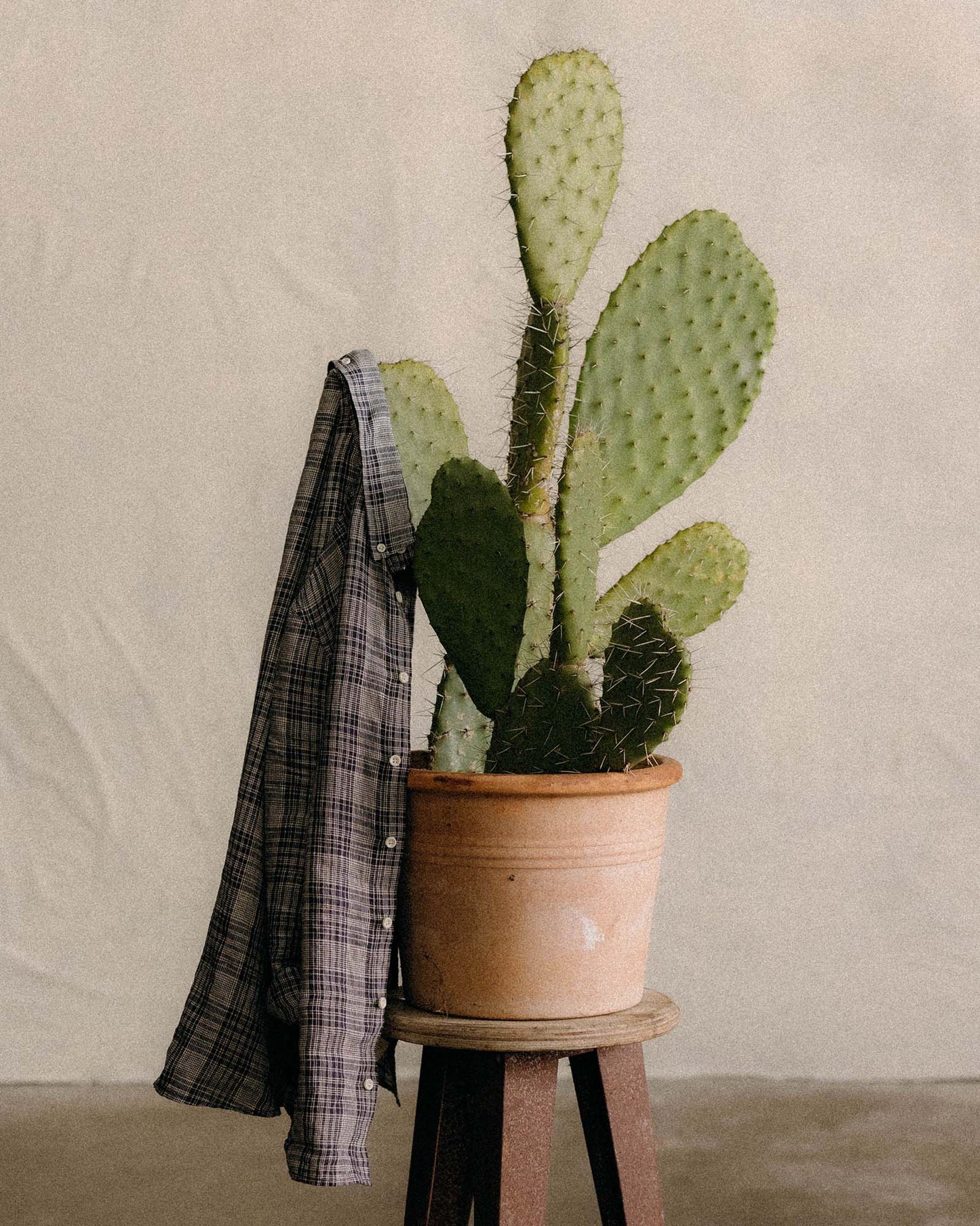 The Jack in Navy Plaid Linen