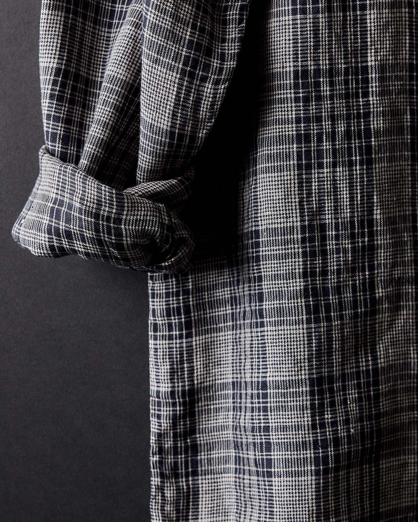 The Jack in Navy Plaid Linen