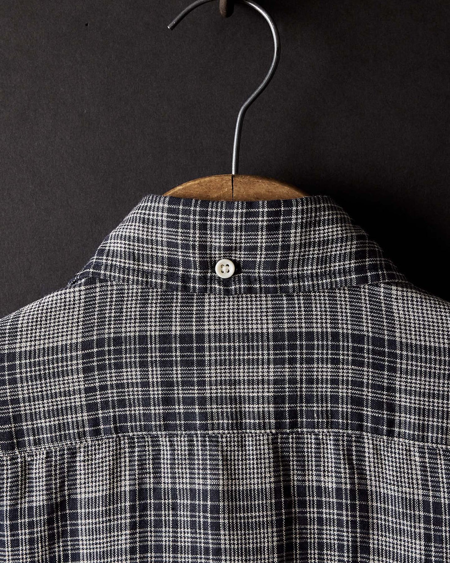 The Jack in Navy Plaid Linen