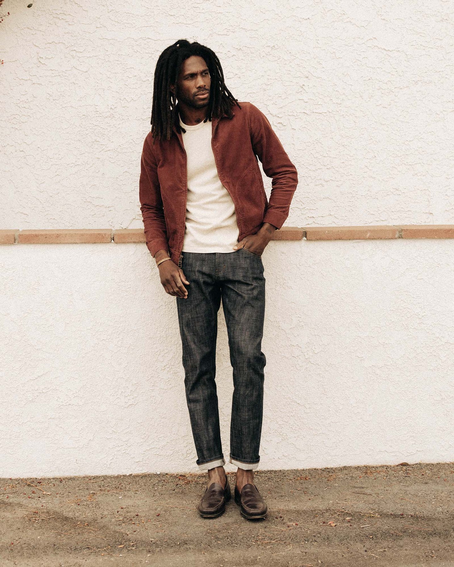The Piston Jacket in Dried Cherry Corduroy