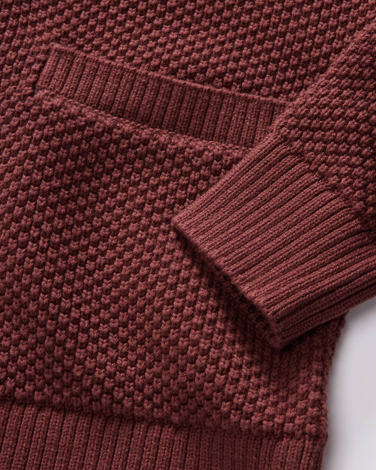 The Crawford Sweater in Black Cherry