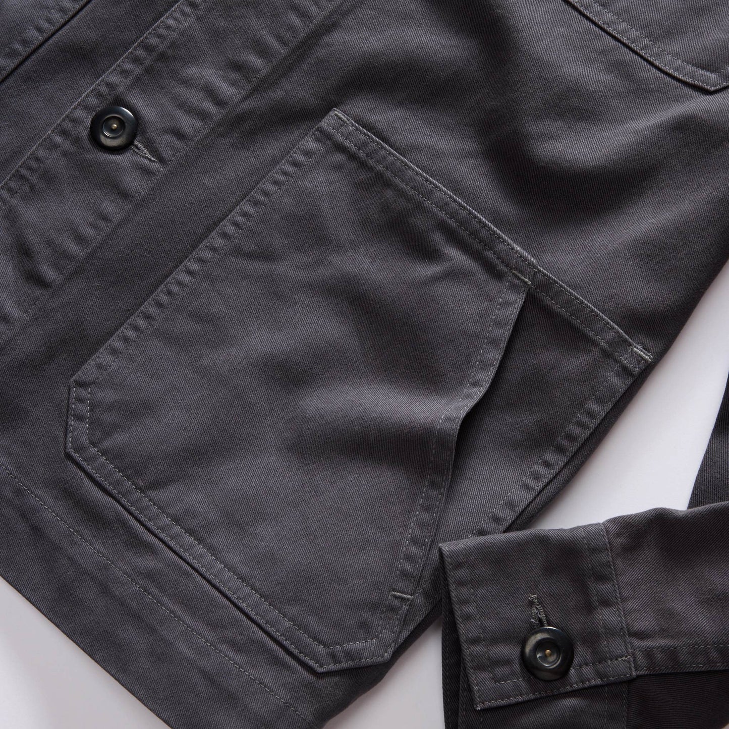 The Ojai Jacket in Organic Charcoal Foundation Twill