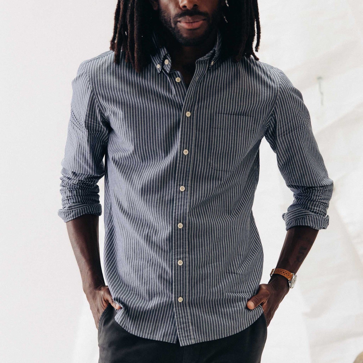 The Jack in Rinsed Indigo Stripe
