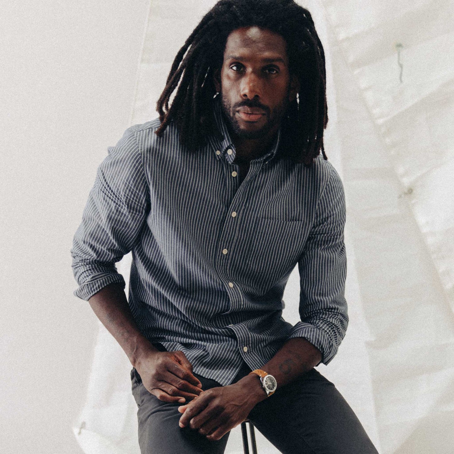 The Jack in Rinsed Indigo Stripe