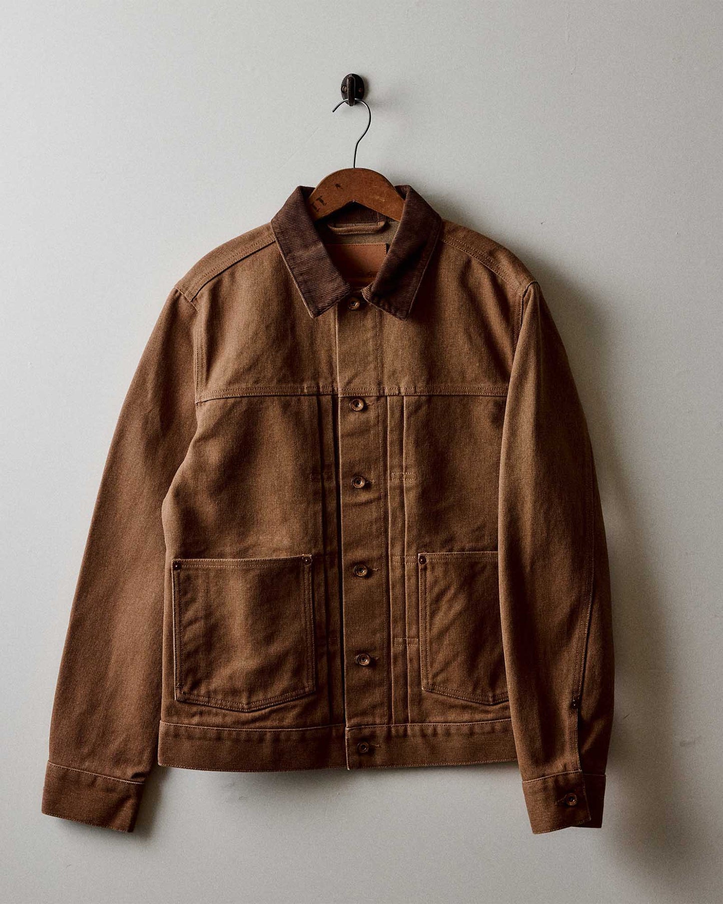The Ryder Jacket in Tobacco Chipped Canvas