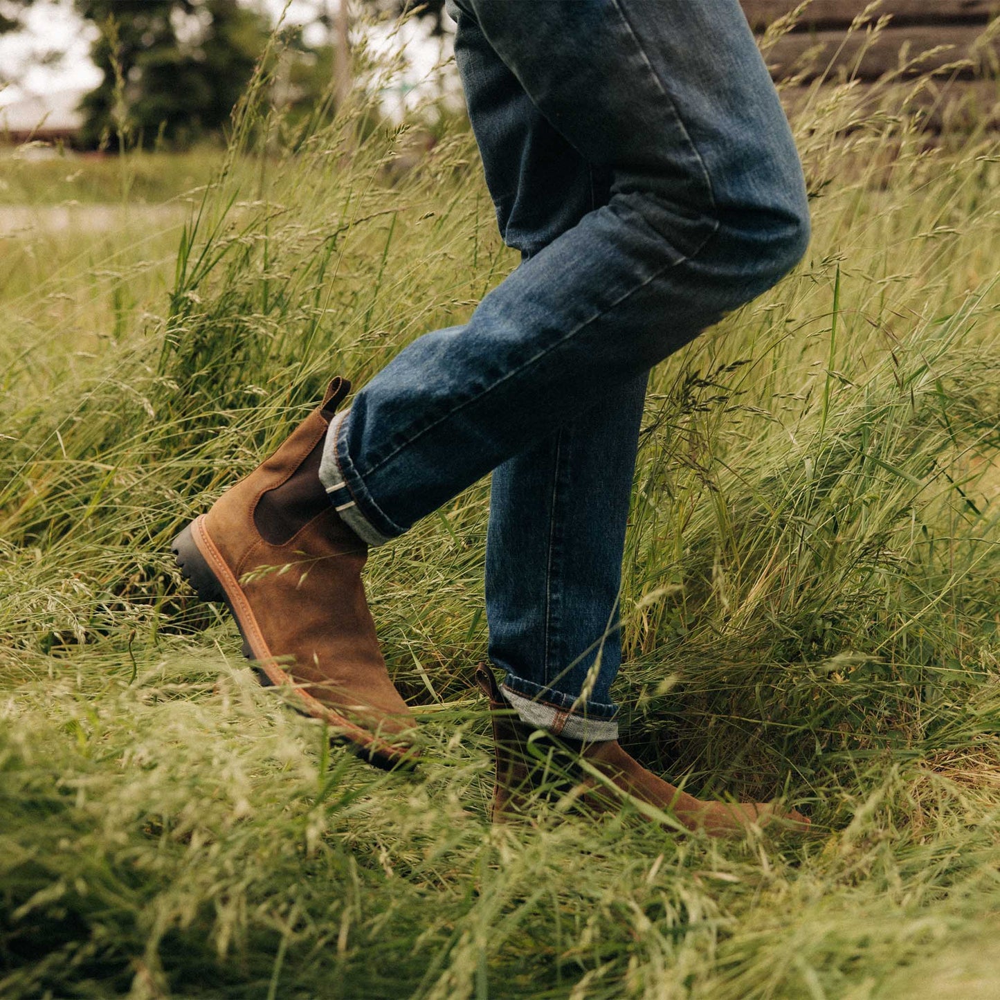 The Slim Jean in Mid Wash Organic Selvedge