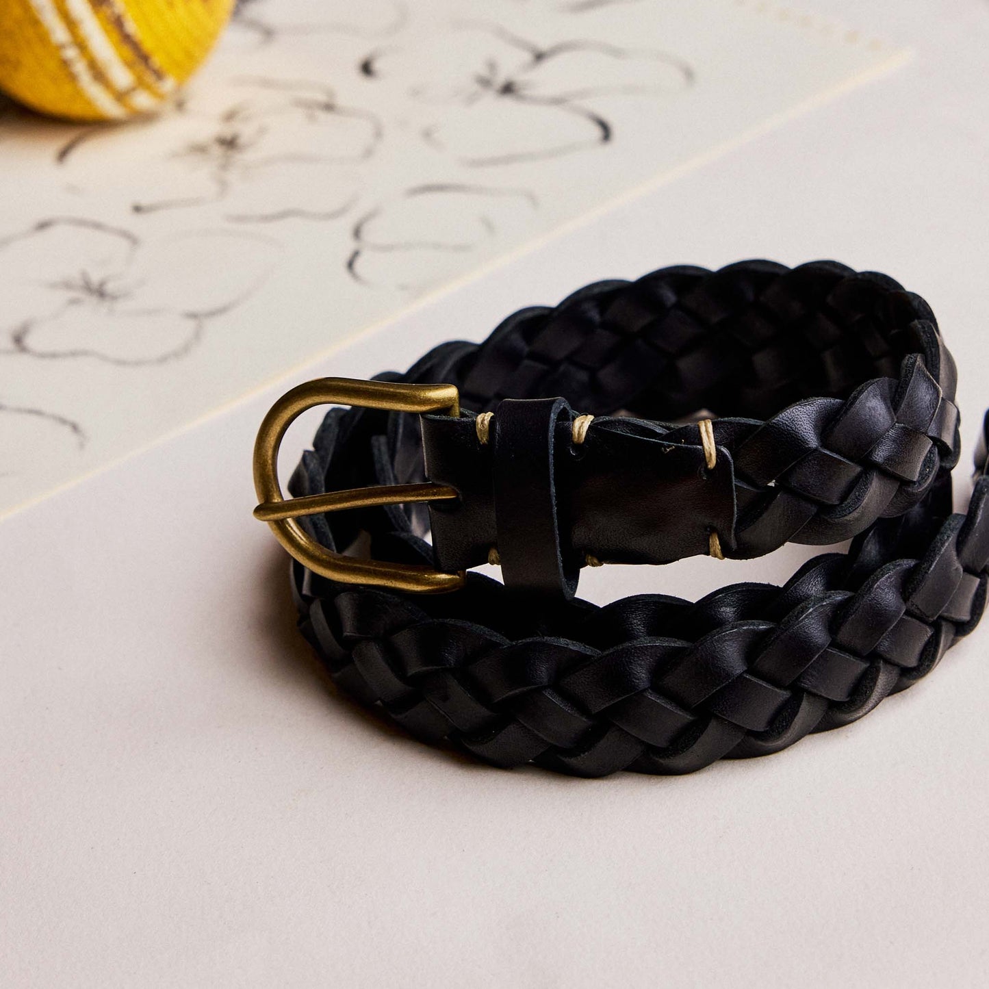 The Braided Belt in Black