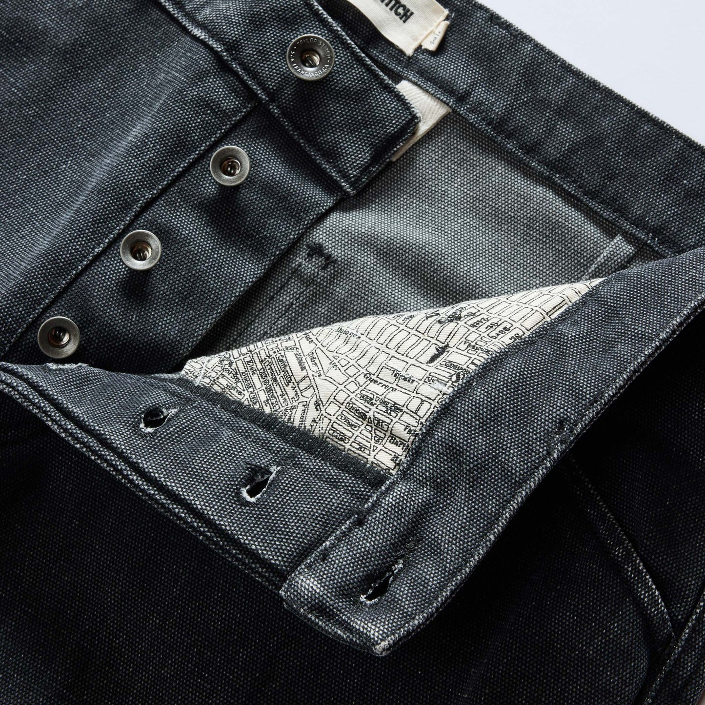 The Camp Pant in Coal Chipped Canvas