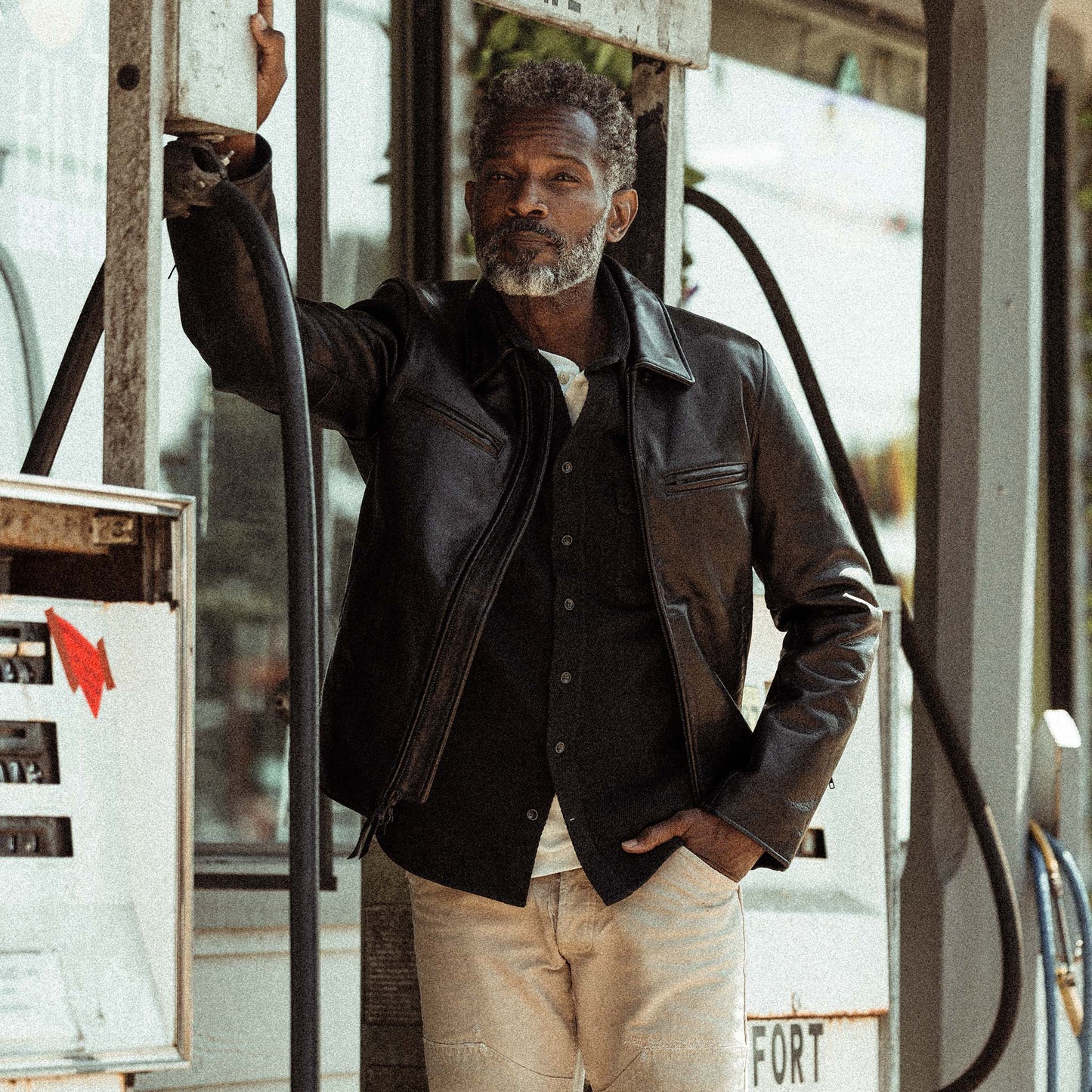 The Moto Jacket in Black Steerhide