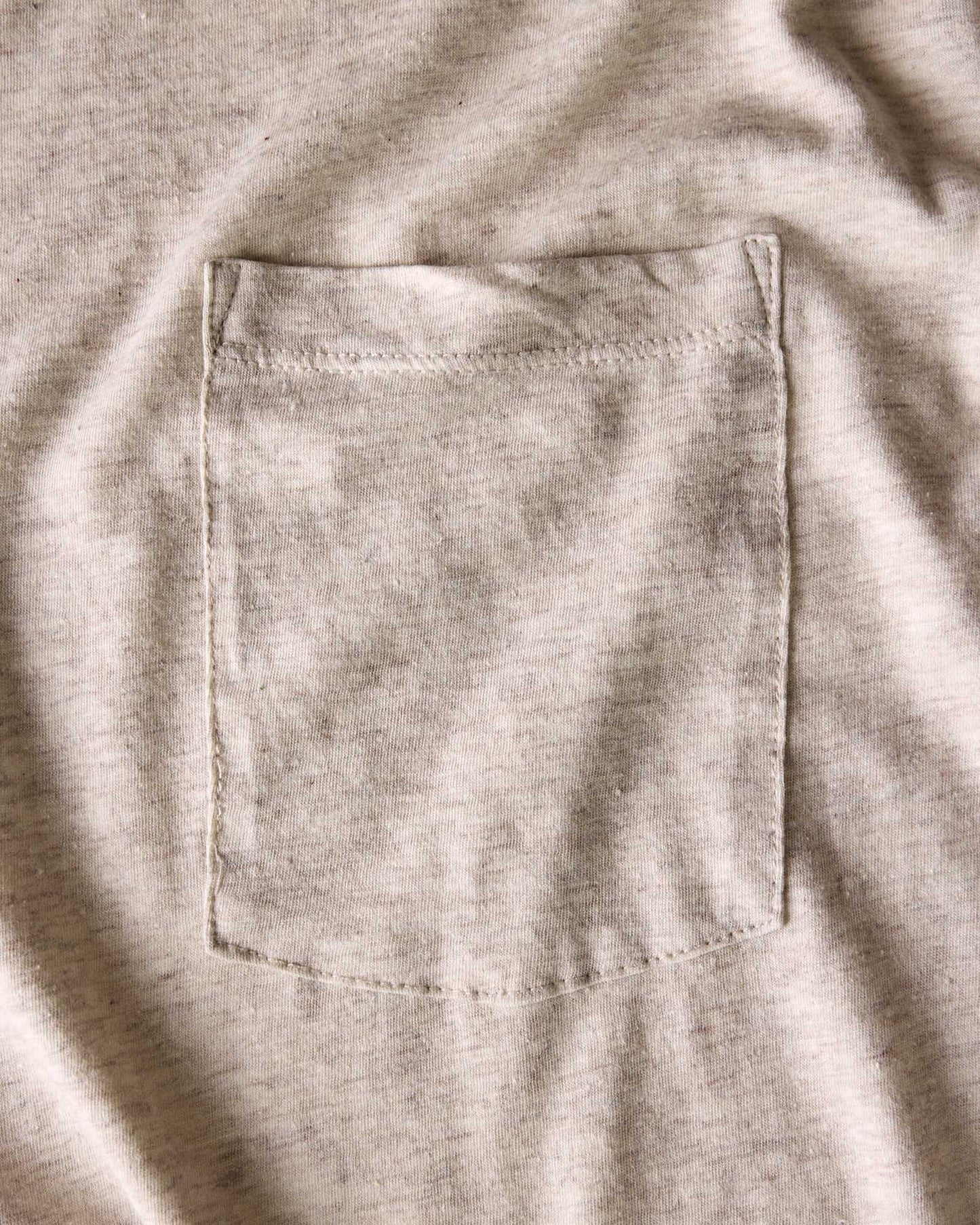 The Cotton Hemp Long Sleeve Tee in Heather Oat